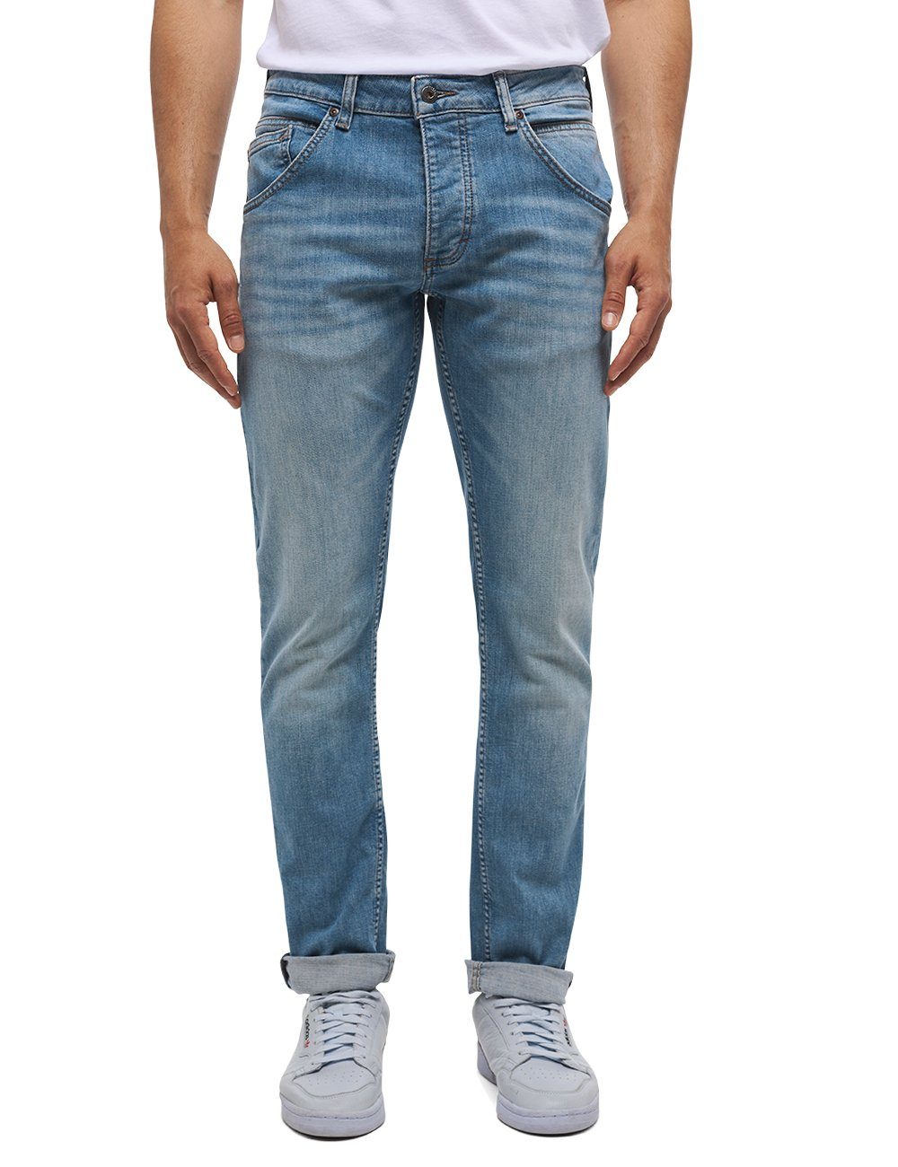 MUSTANG Slim fit jeans Style Michigan Tapered Mustang Michigan Tapered heren jeans maat 36 blauw