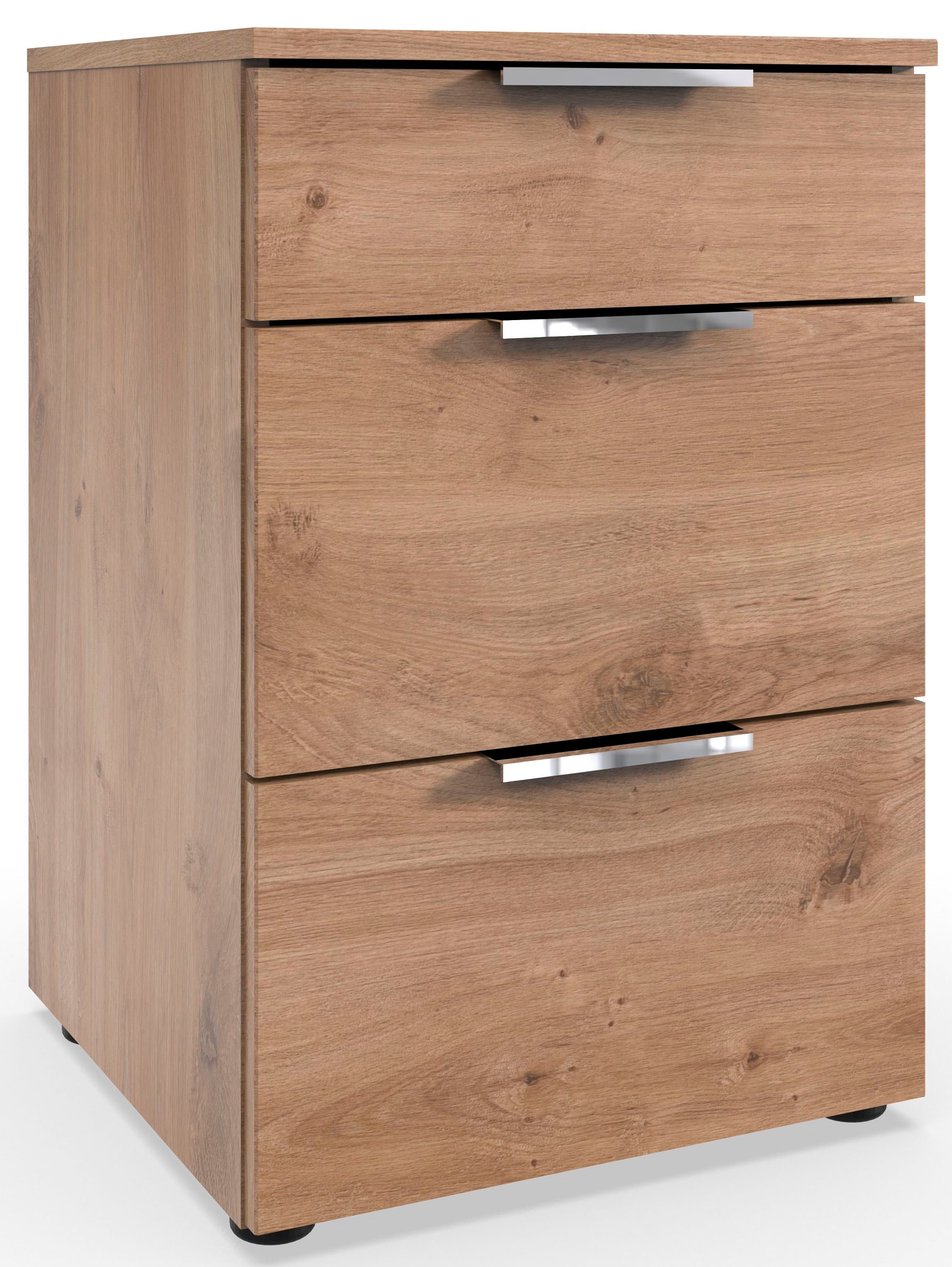 Wimex Nachtkastje Level by fresh to go 3 lades met soft-close functie, 41 cm breed, 61 cm hoog nachtkastjes