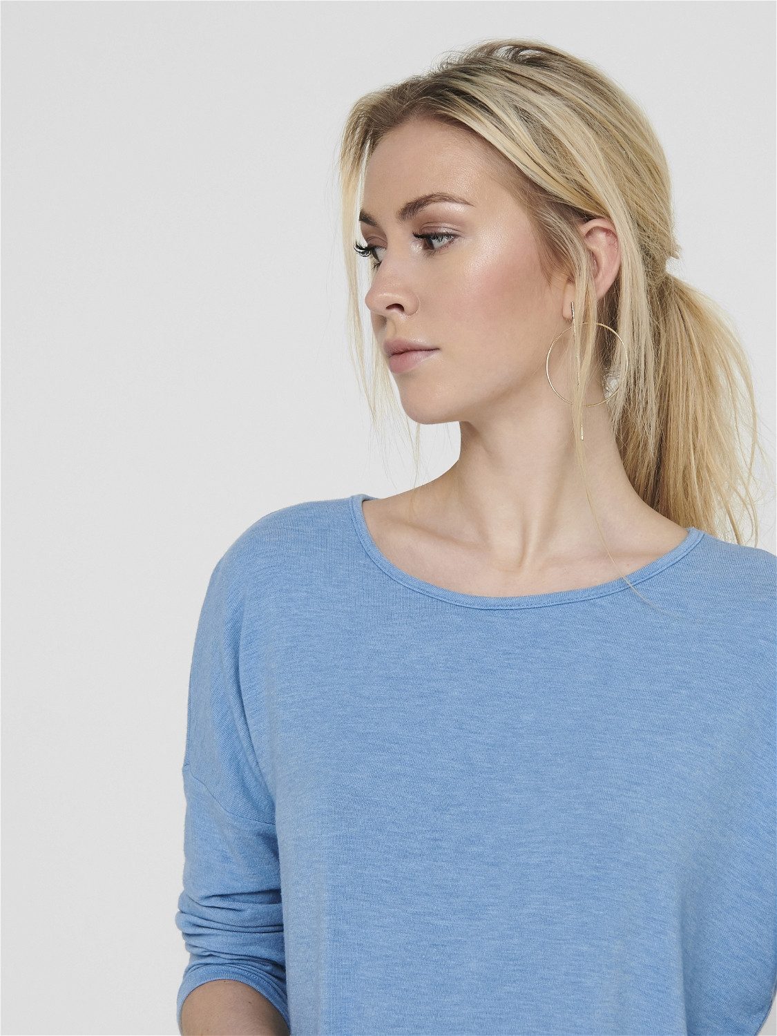 Only Shirt met 3/4 mouwen ONLGLAMOUR 3/4 TOP JRS NOOS