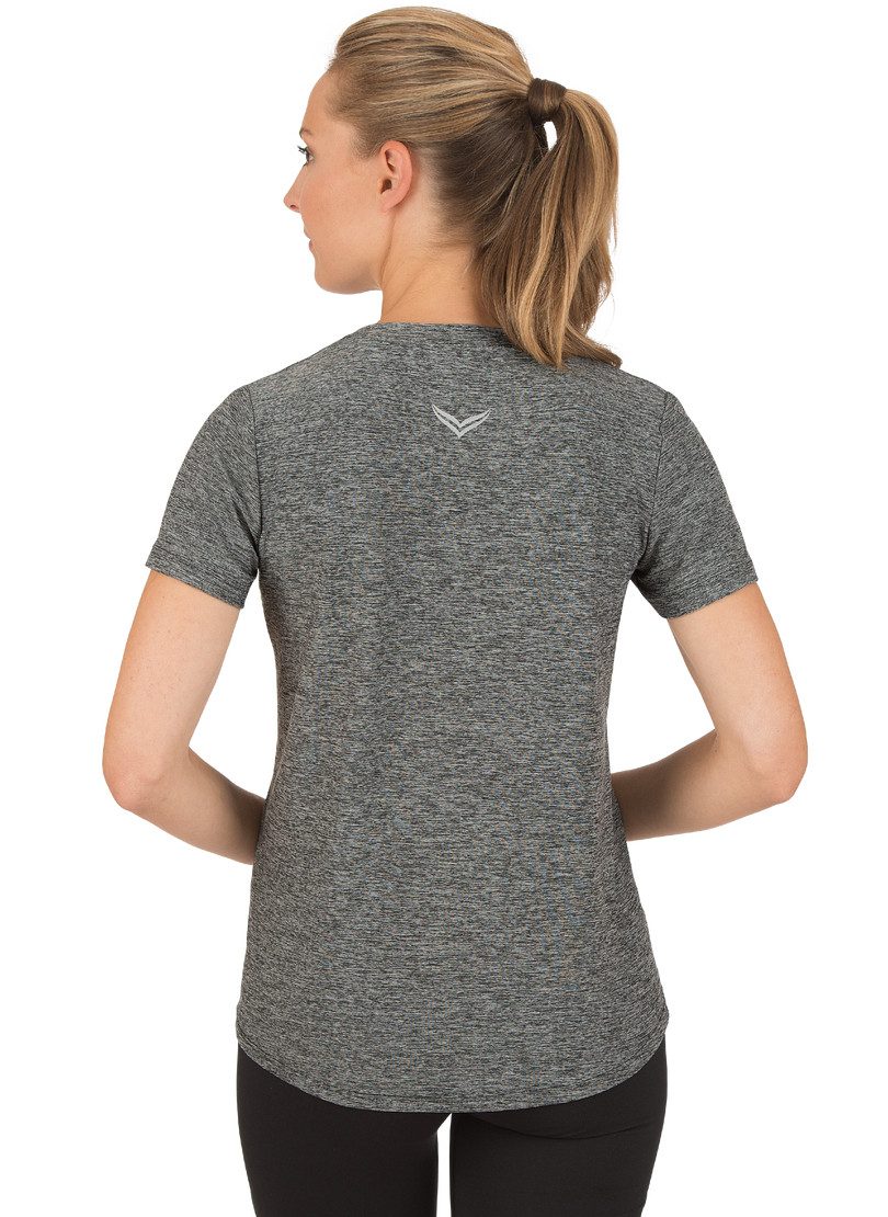 Trigema T-shirt TRIGEMA sportshirt in mêlee-look (1-delig)