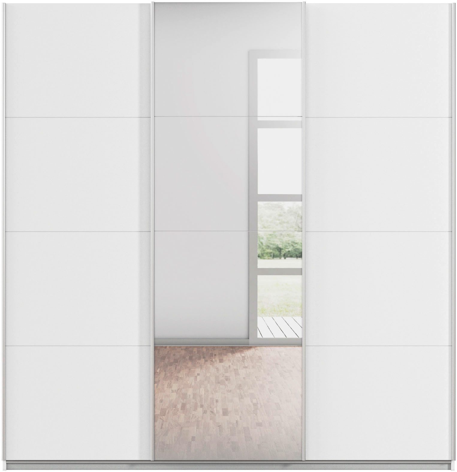 rauch Schuifdeurkast Kledingkast Garderobe CORTONA inclusief interieurindeling,