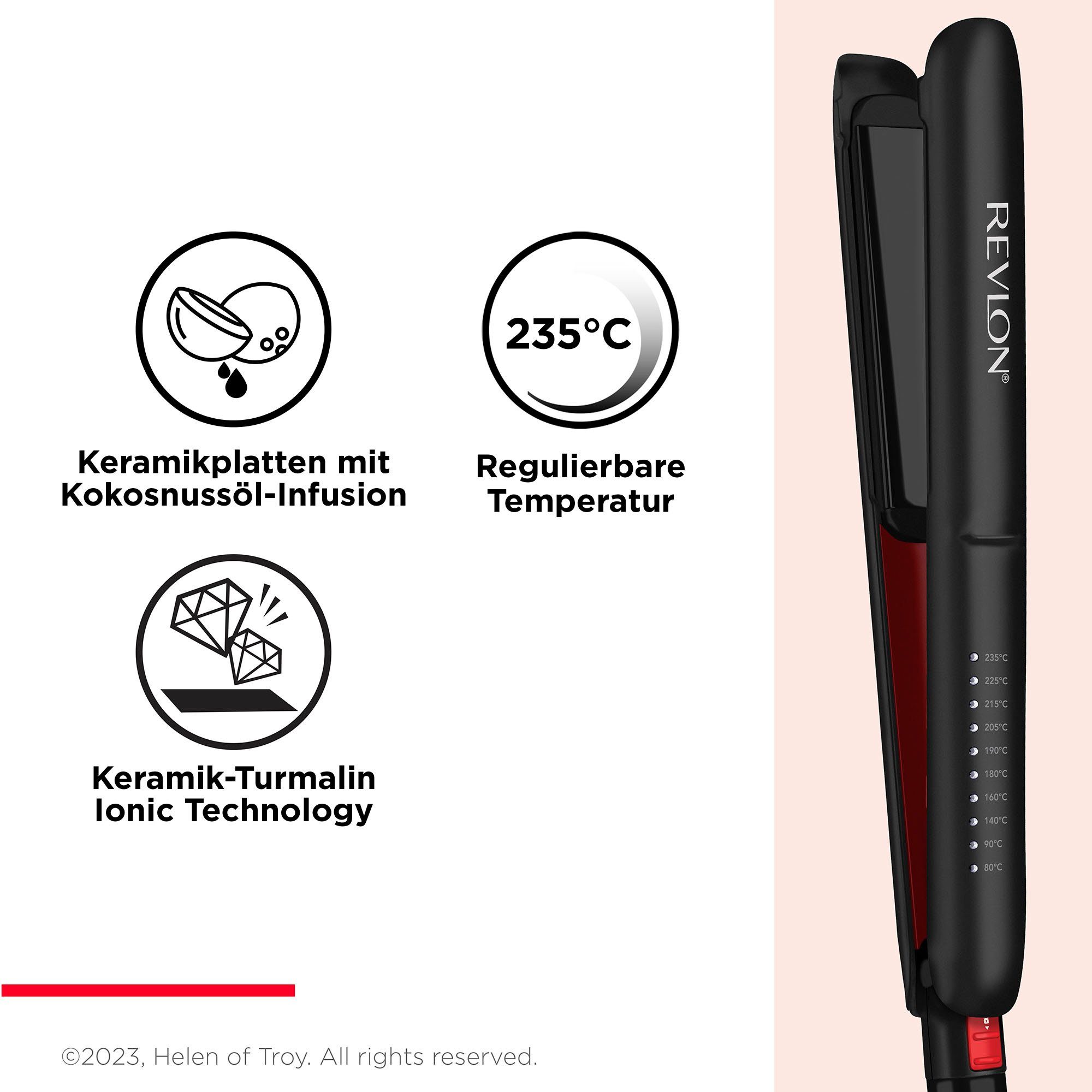 Revlon Straightener SMOOTHSTAY RVST2211 MET DRIEDUBBELE COATING EN KOKOSOLIE-INFUSIE