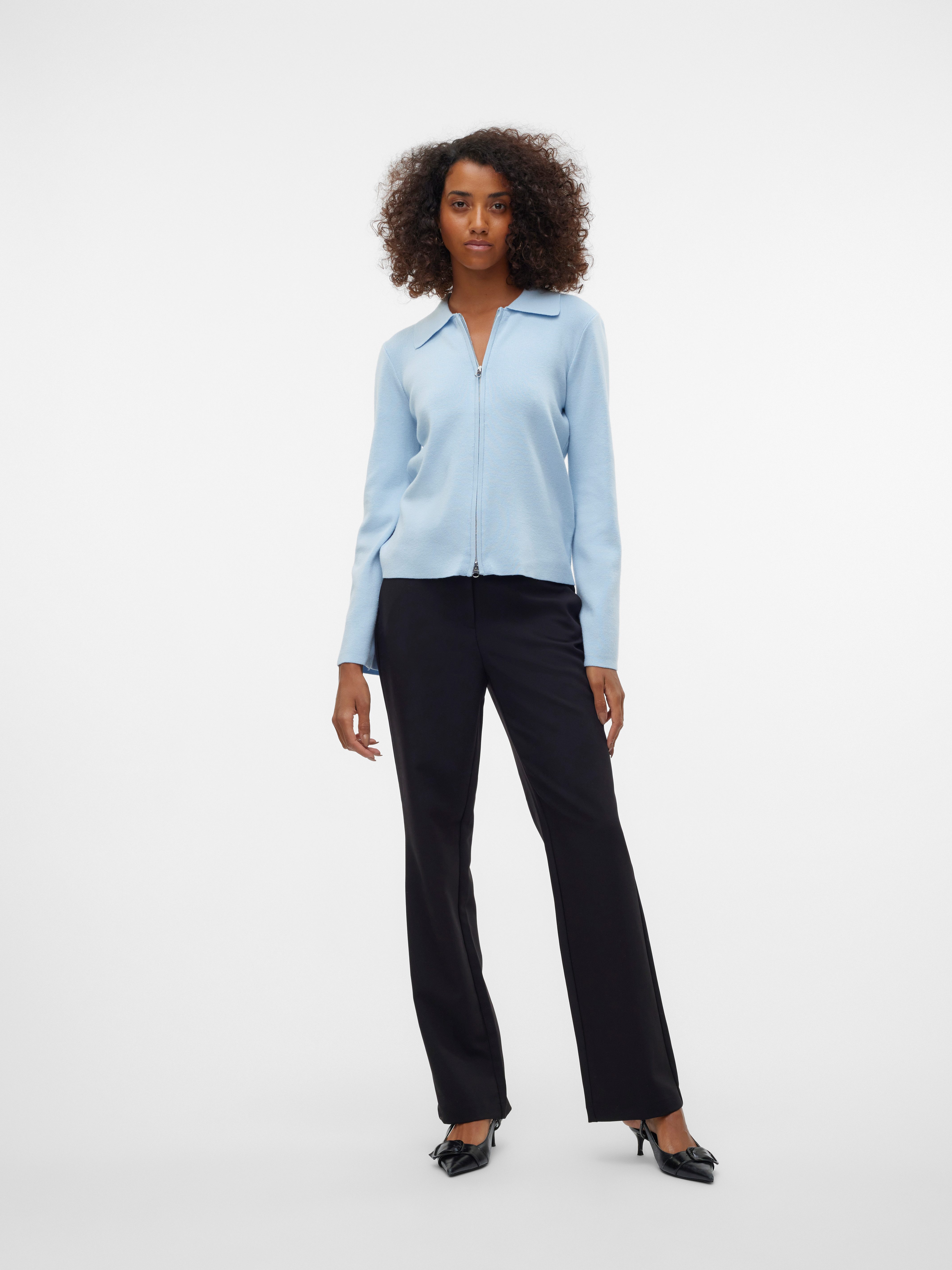 Vero Moda Pantalon VMCLAIR MW STRAIGHT PANT NOOS