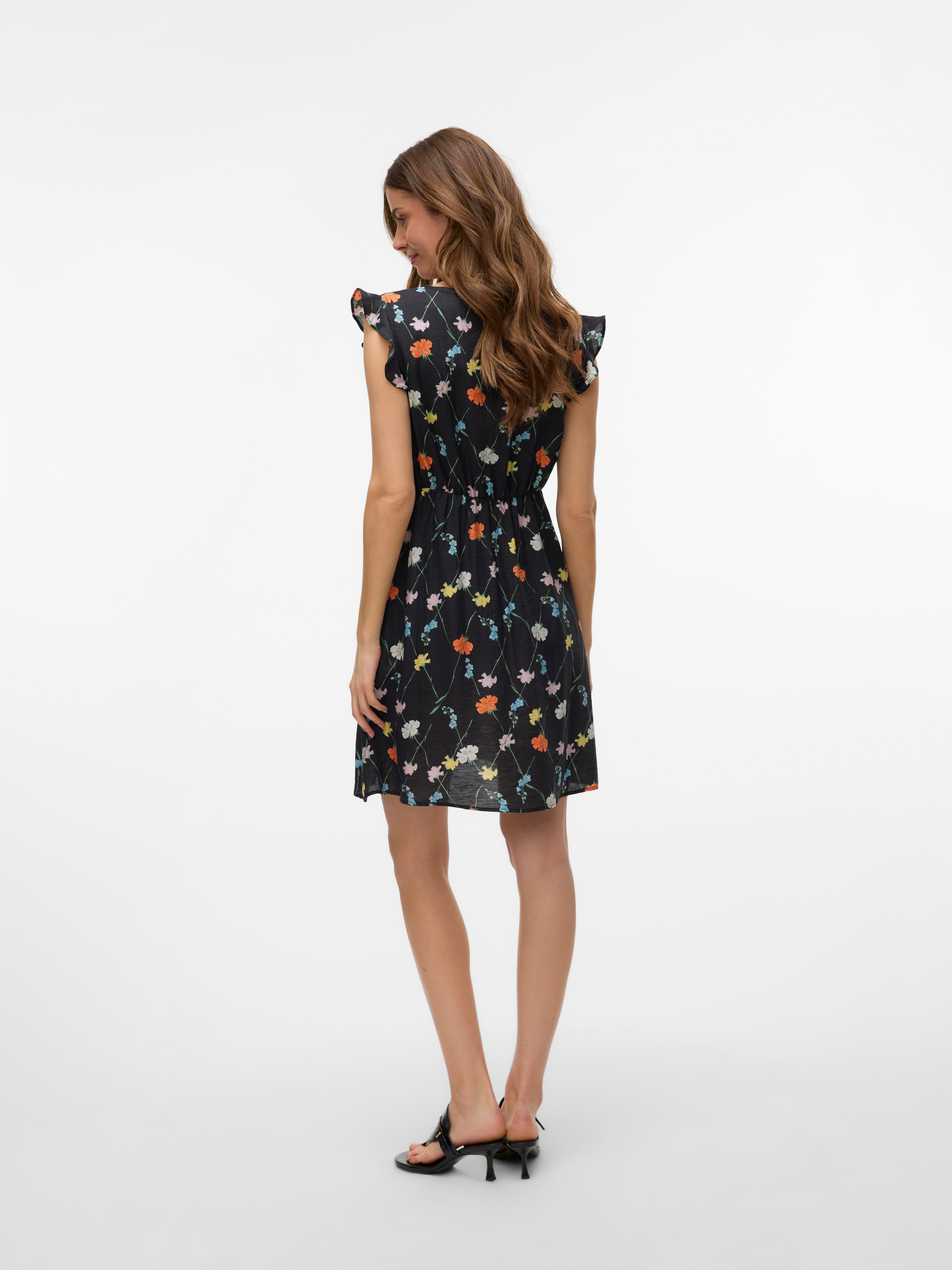 Vero Moda Maxi-jurk VMFLORA OLGA CS SHORT DRESS WVN GA