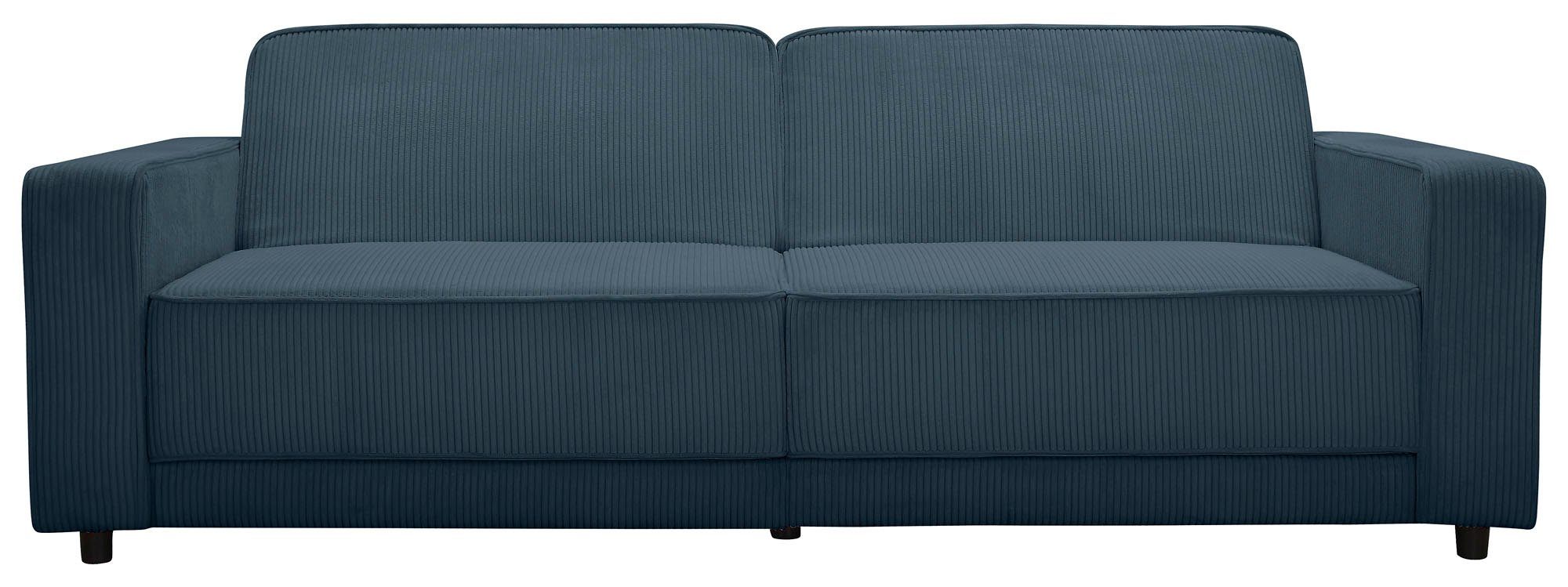 Dorel Home 3-zitsbank Allie slaapbank 225 cm Slaapbank functie (108/190cm), trendy ribfluweel of onderhoudsvriendelijk velours
