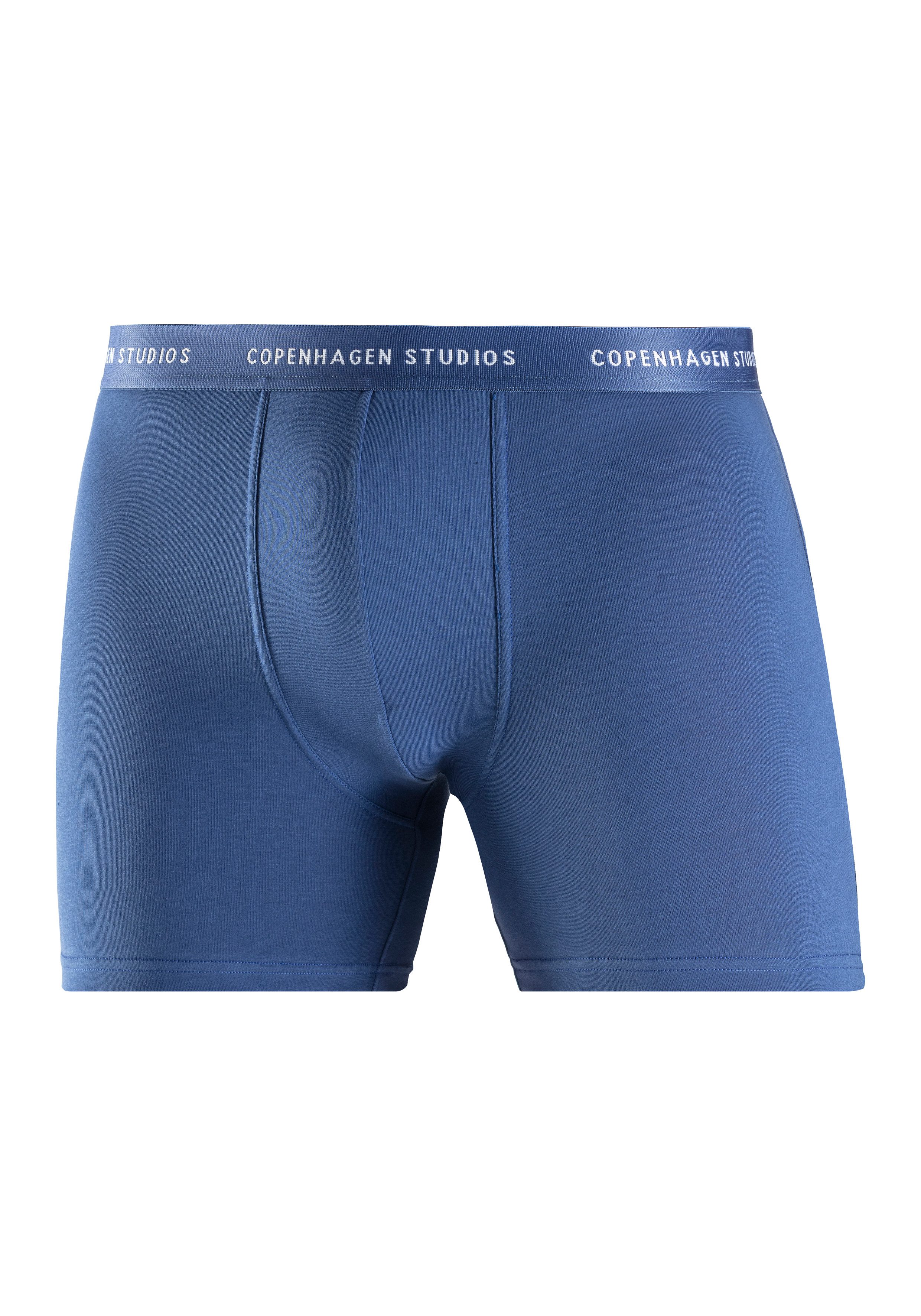 Copenhagen Studios Lange boxershort Boxershorts voor heren met langere pijpen en logo-tailleband (3 stuks)