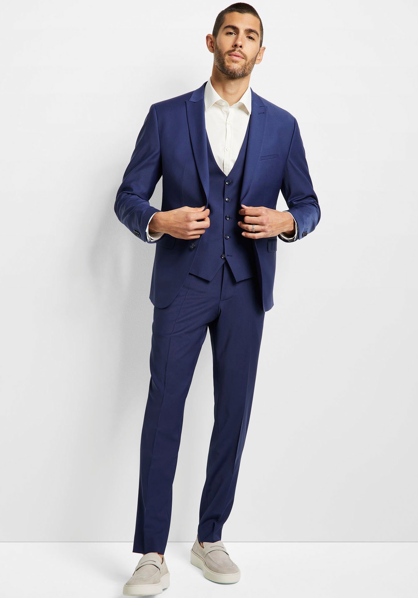 Cinque Pak CICASTELLO met power-stretch (2-delig) heren kostuums maat 46 blauw