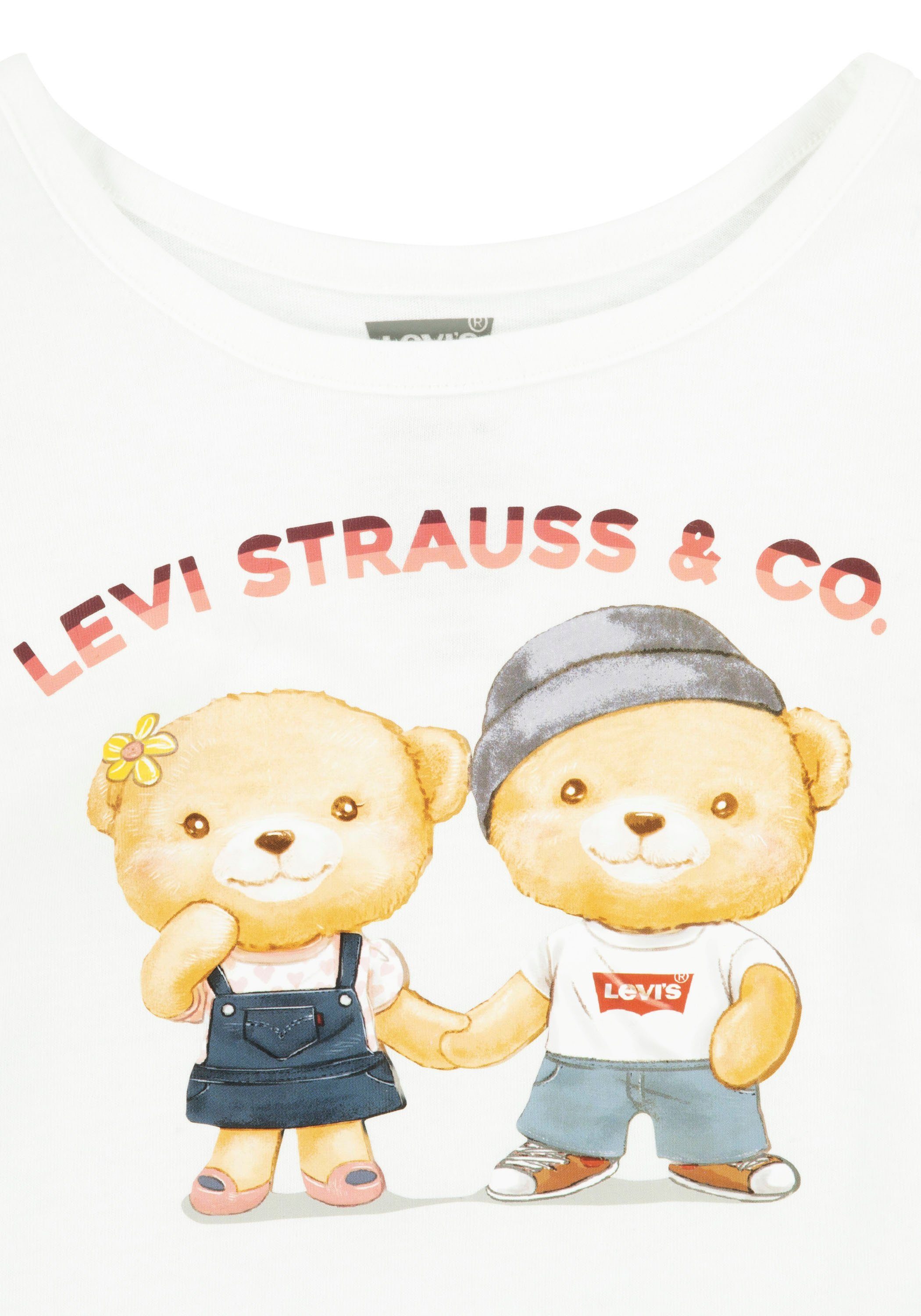 Levi's Kidswear Shirt met print LVG BEAR BUBBLE SLV TOP