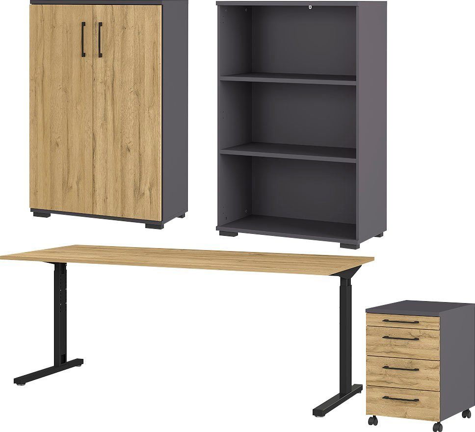 GERMANIA Set kantoormeubelen GW-Profi 3.0 (set) kantoorsets grijs