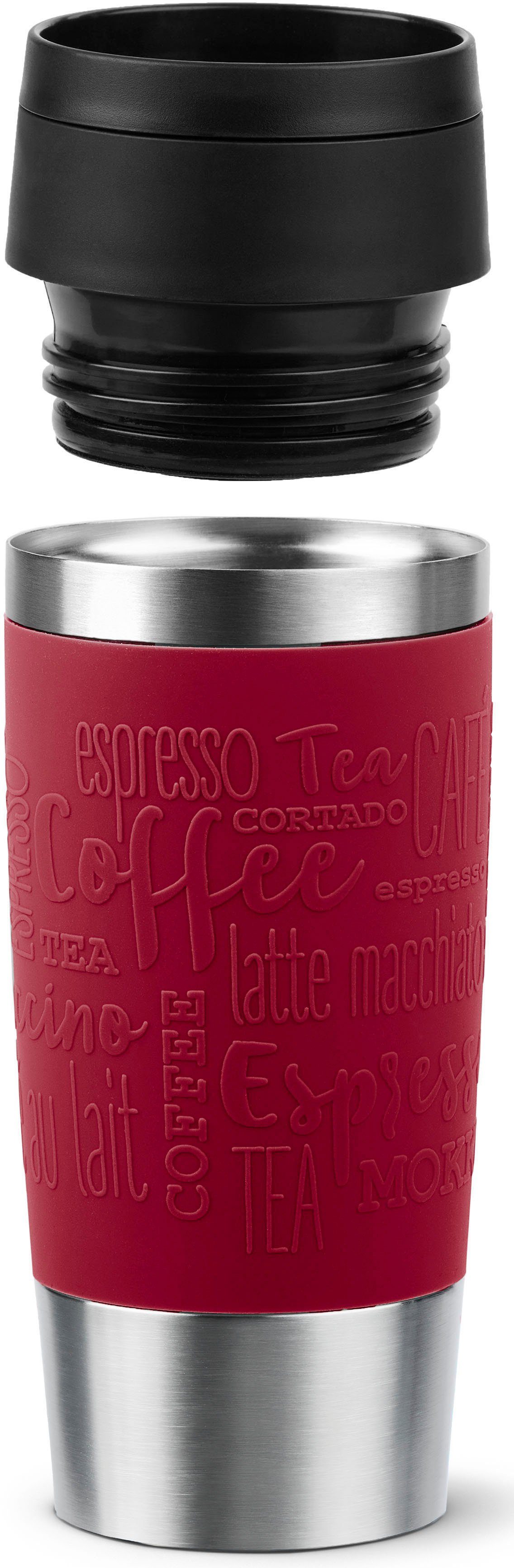 Emsa Thermosbeker Travel Mug Classic, met 360° drinkopening 4u heet, 8u koud - 360 ml / 6u heet, 12u koud - 500 ml, 100% dicht
