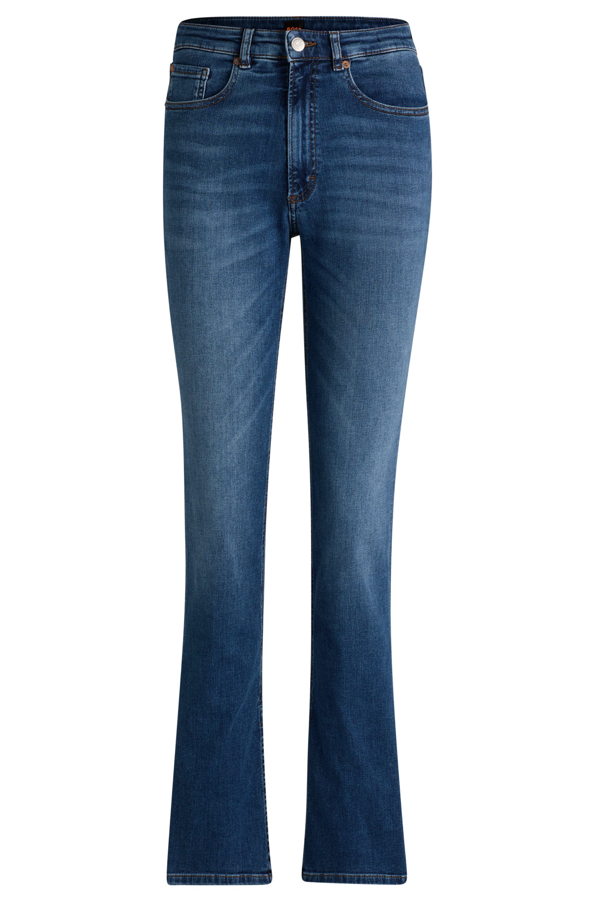 Boss Orange Slim fit jeans Rosa High Rise Bootcut Premium Damesmode