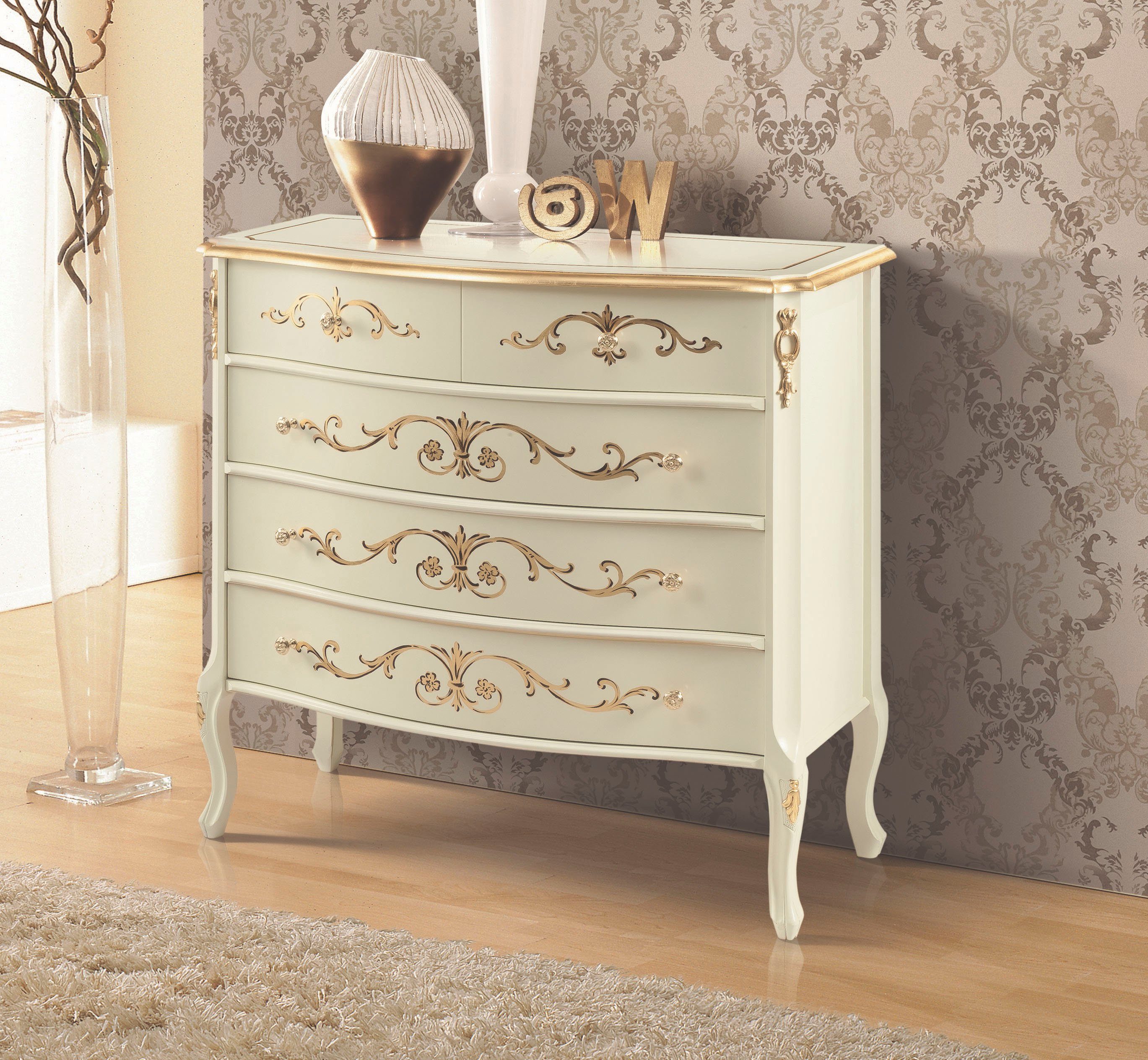 Home affaire Kast capri Breedte 87 cm dressoirs beige