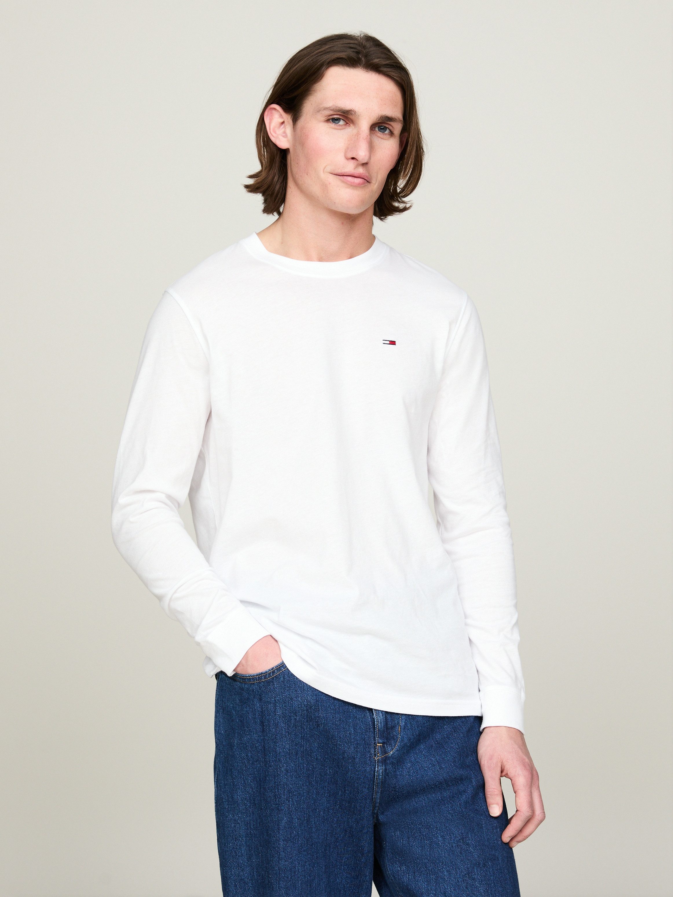 Tommy Jeans Plus Shirt met lange mouwen TJM SLIM 2PACK L/S EXT (Set van 2)
