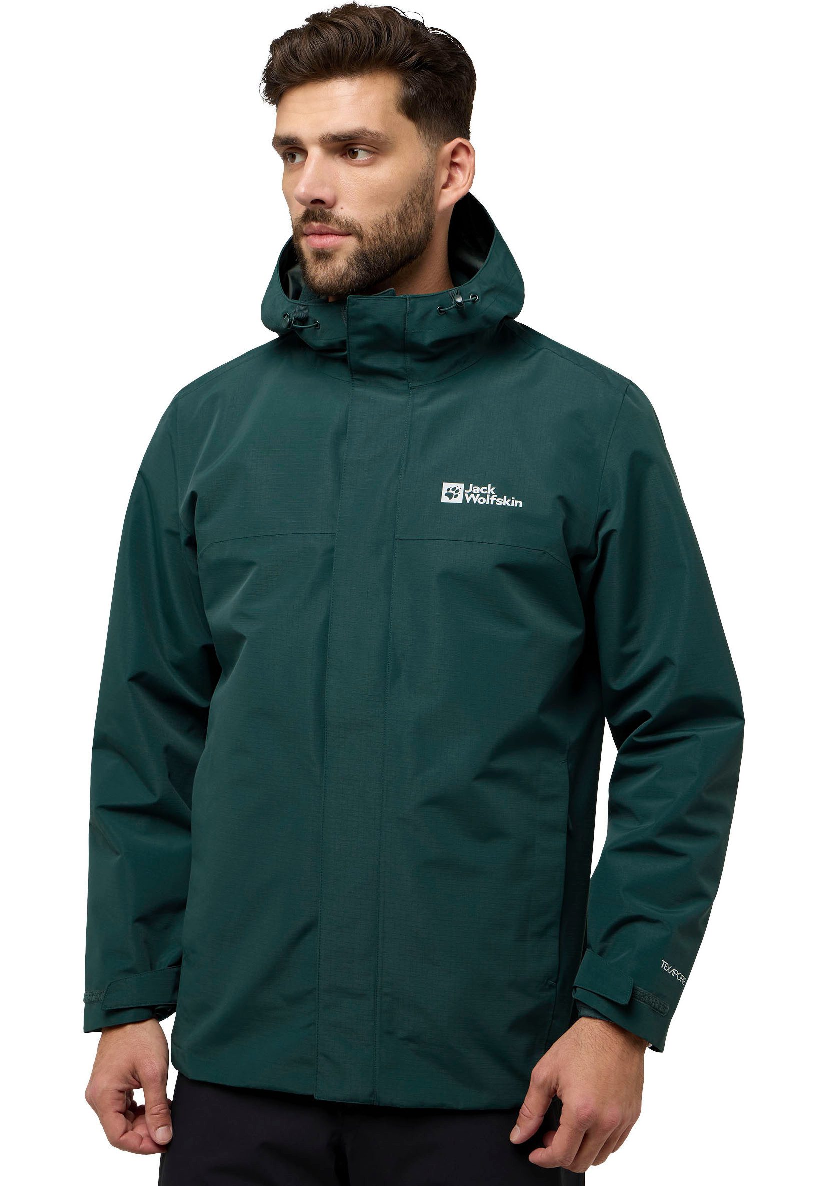 Jack Wolfskin Functioneel jack ALTENBERG 3IN1 heren trainingsjacks maat L zwart