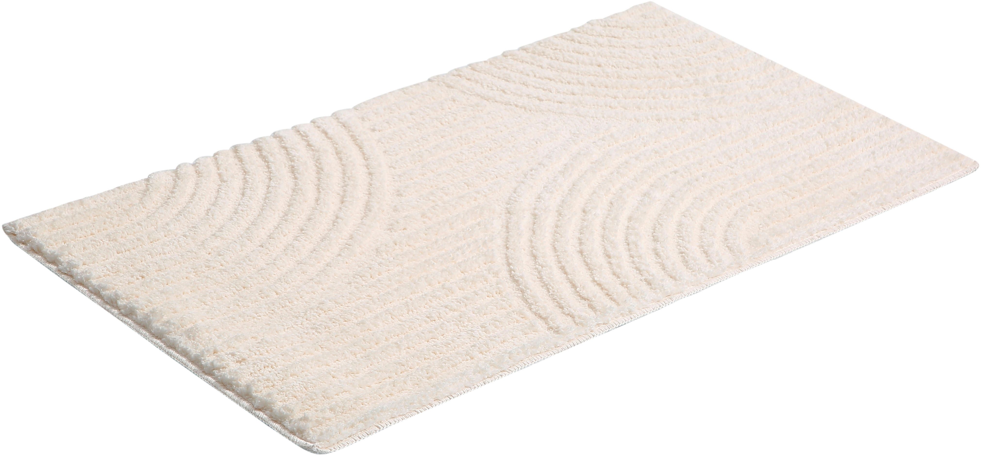 my home Badmat Ognon, Scandi, Boho, modern patroon Badkleed, uni-kleuren, hoog-laag effect (1 stuk)