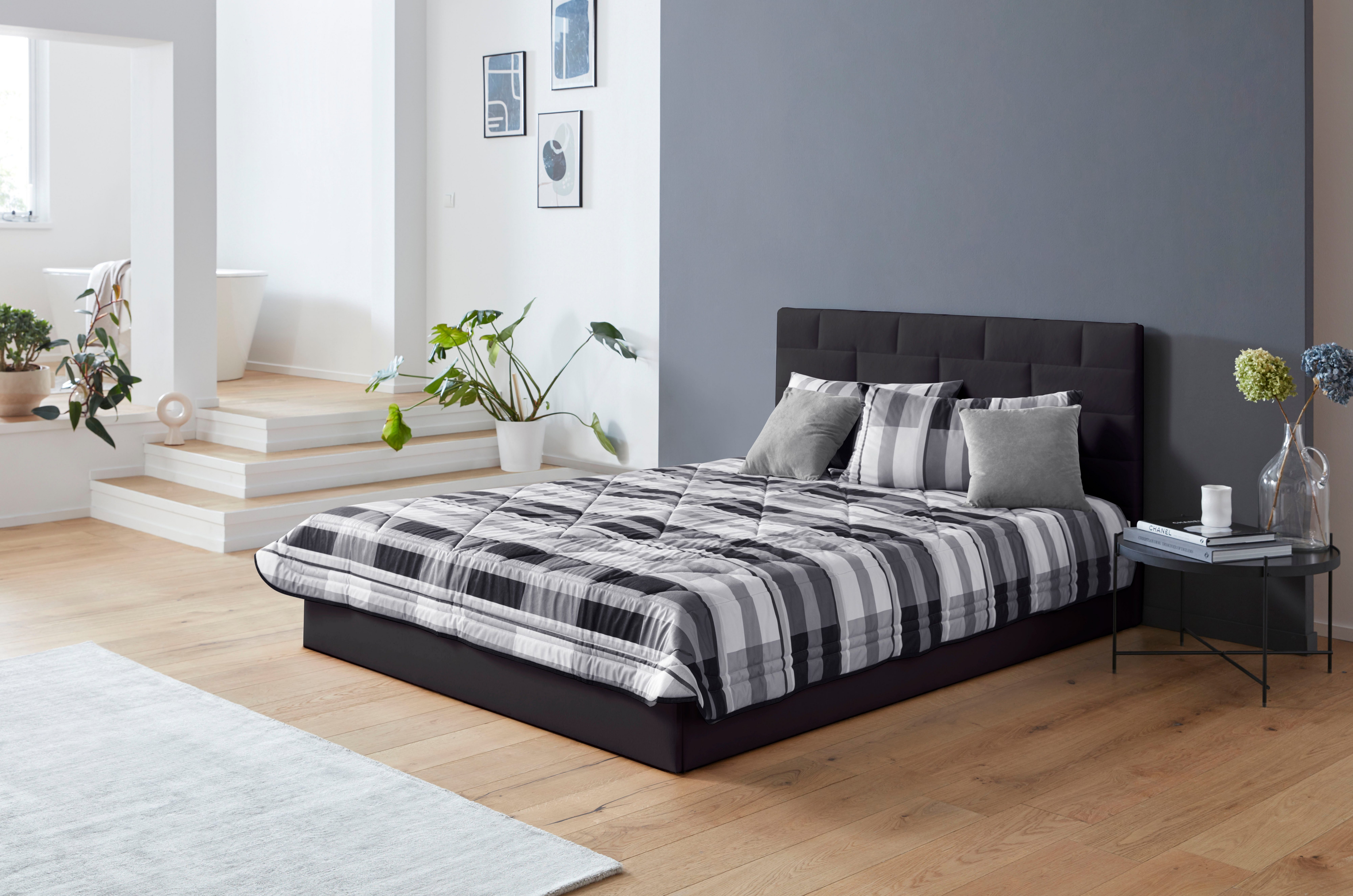 Westfalia Polsterbetten Gestoffeerd bed met bedkist bij uitvoering met matras