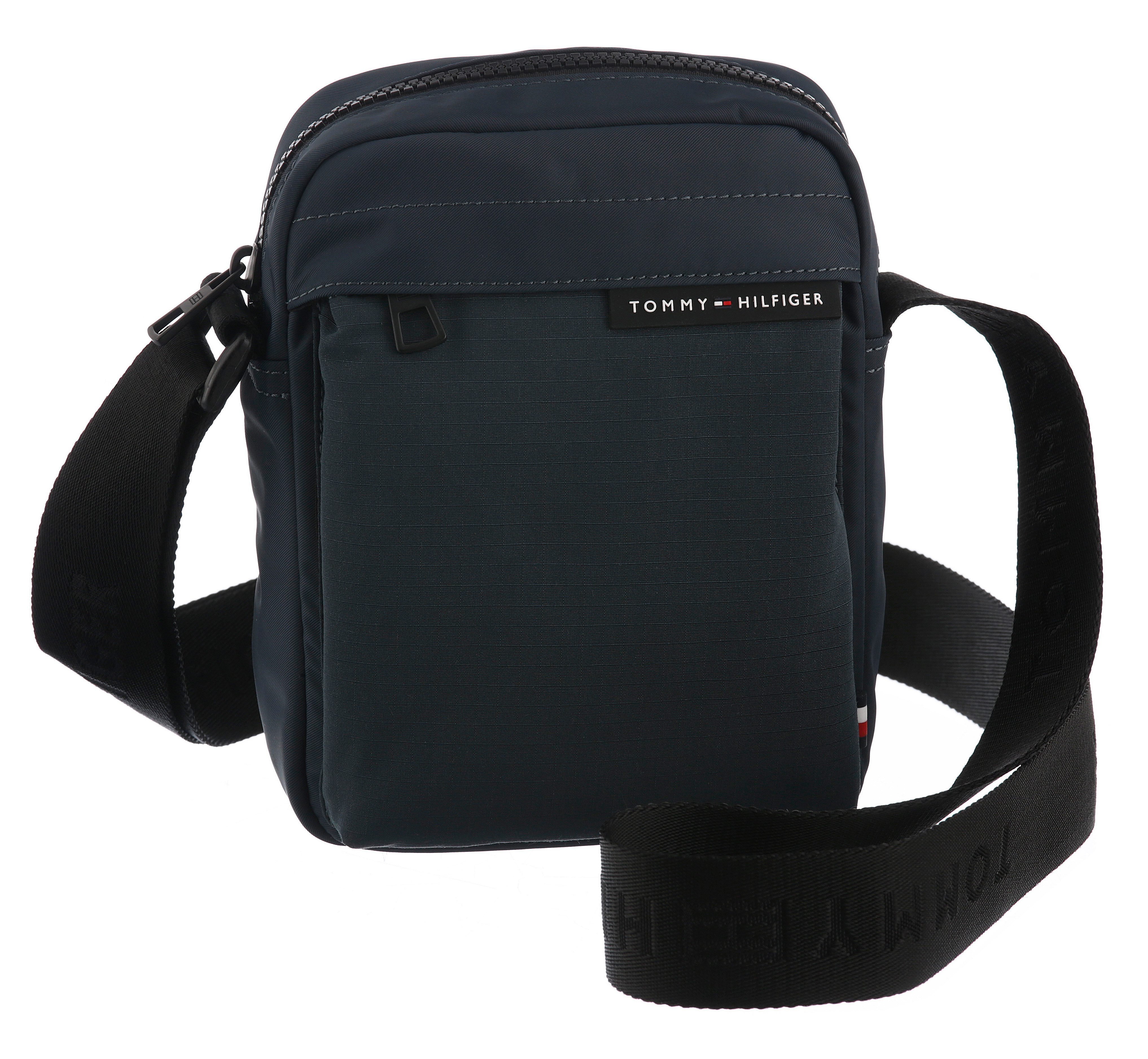 Tommy Hilfiger Schoudertas TH ELEMENT REPREVE MINI REPORTER , heren schoudertas, schoudertas, telefoontas met logo-opdruk
