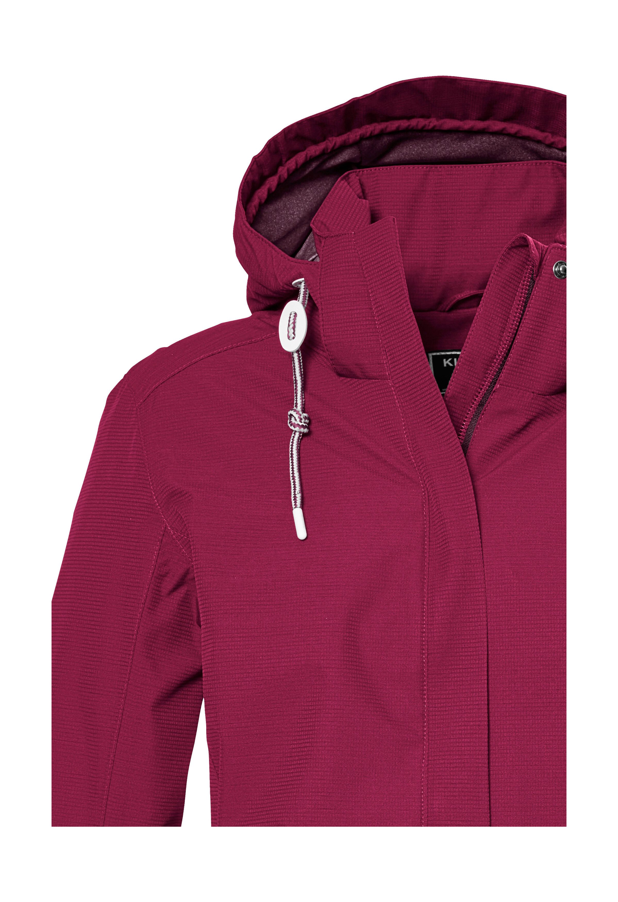 Killtec Outdoorjack KOS 61 WMN JCKT Functionele jas: water- en winddicht, ademend, afneembare capuchon