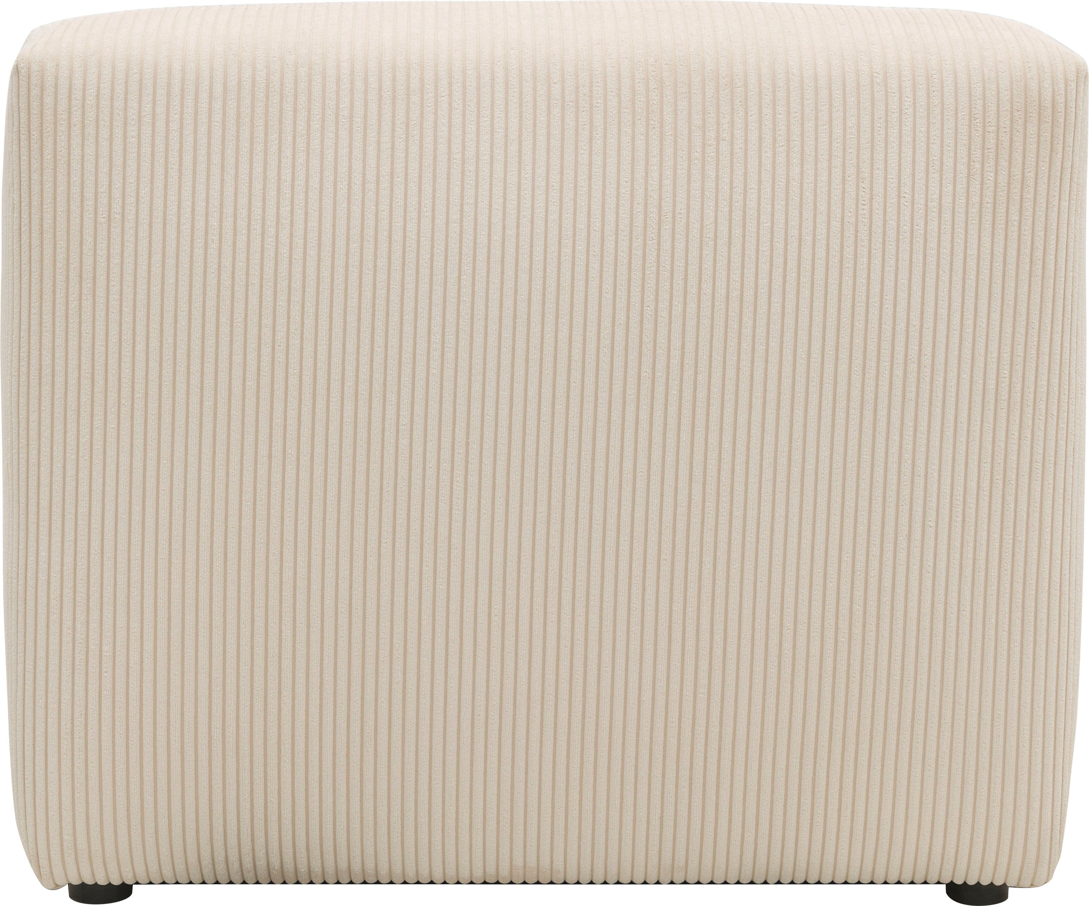 RAUM.ID Sofaelement Gerrid Ribfluwelen bekleding, tussenelement, kan ook afzonderlijk worden geplaatst