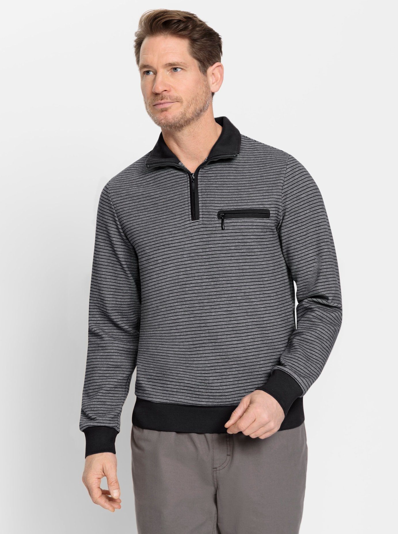 Marco Donati Poloshirt Shirt met lange mouwen (1-delig)