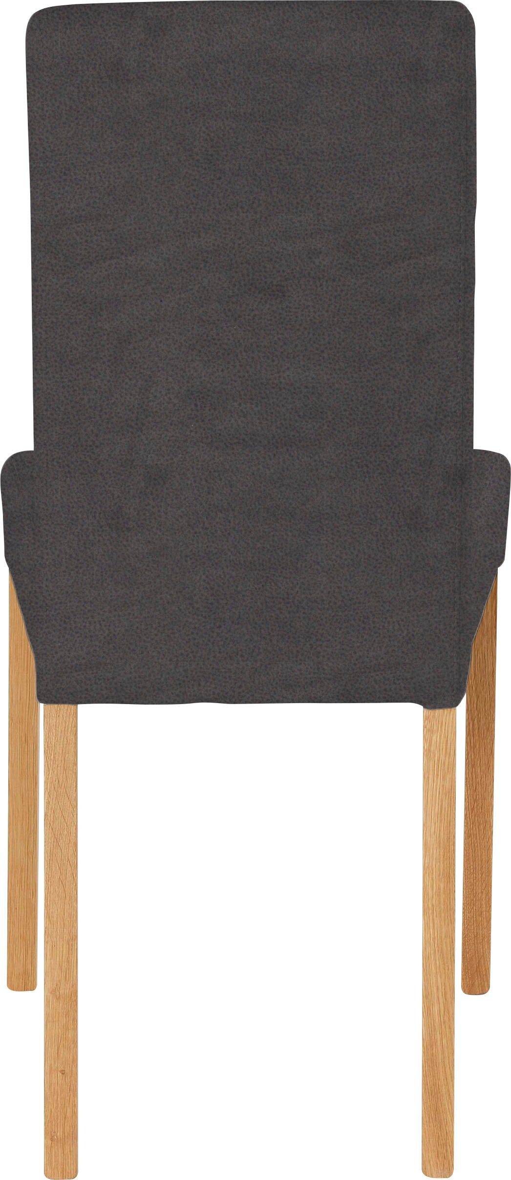 Home affaire Stoel met 4 poten Bologna Frame van massief hout (set)