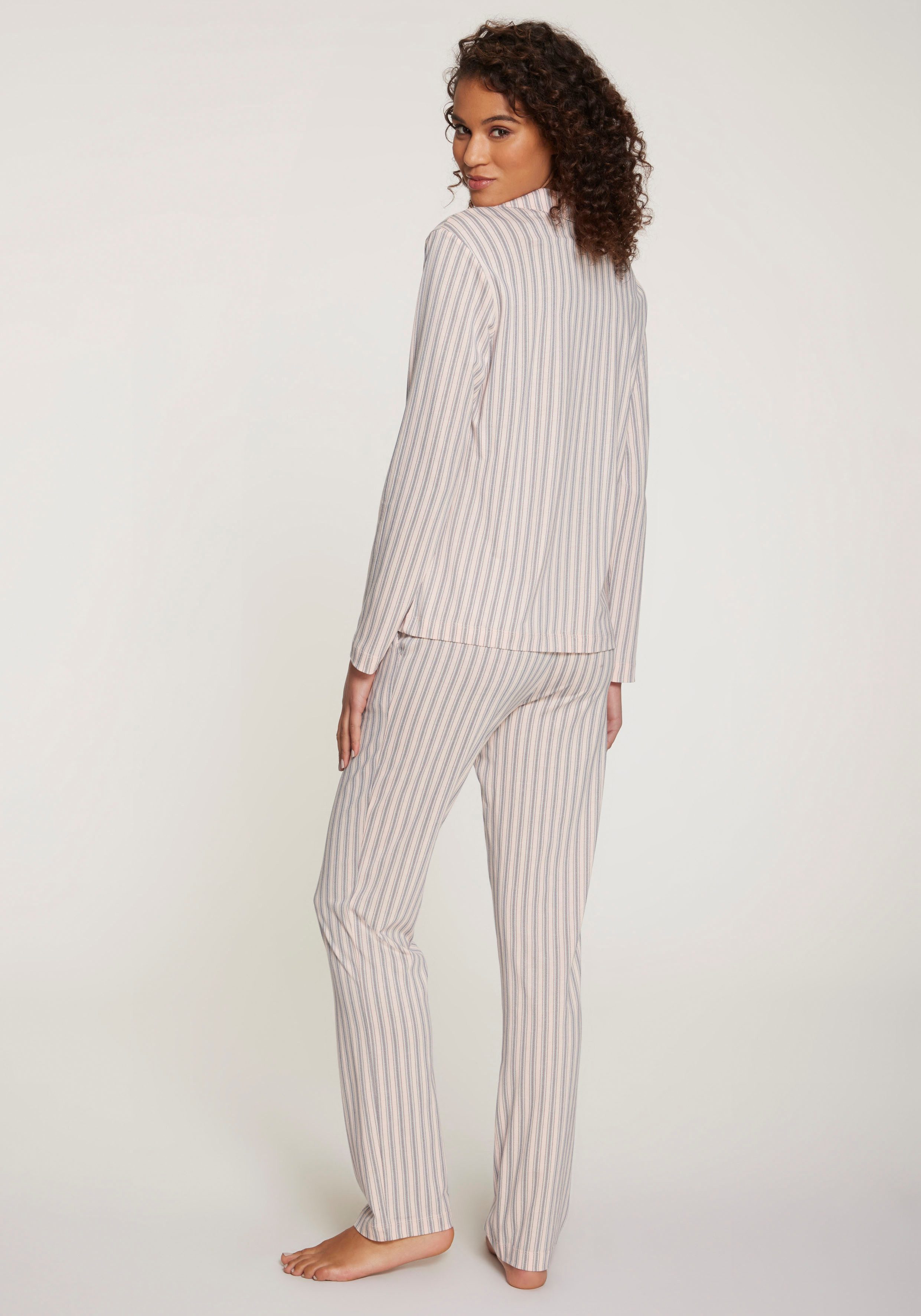 s.Oliver RED LABEL Beachwear Pyjama in klassieke stijl (set, 2-delig)