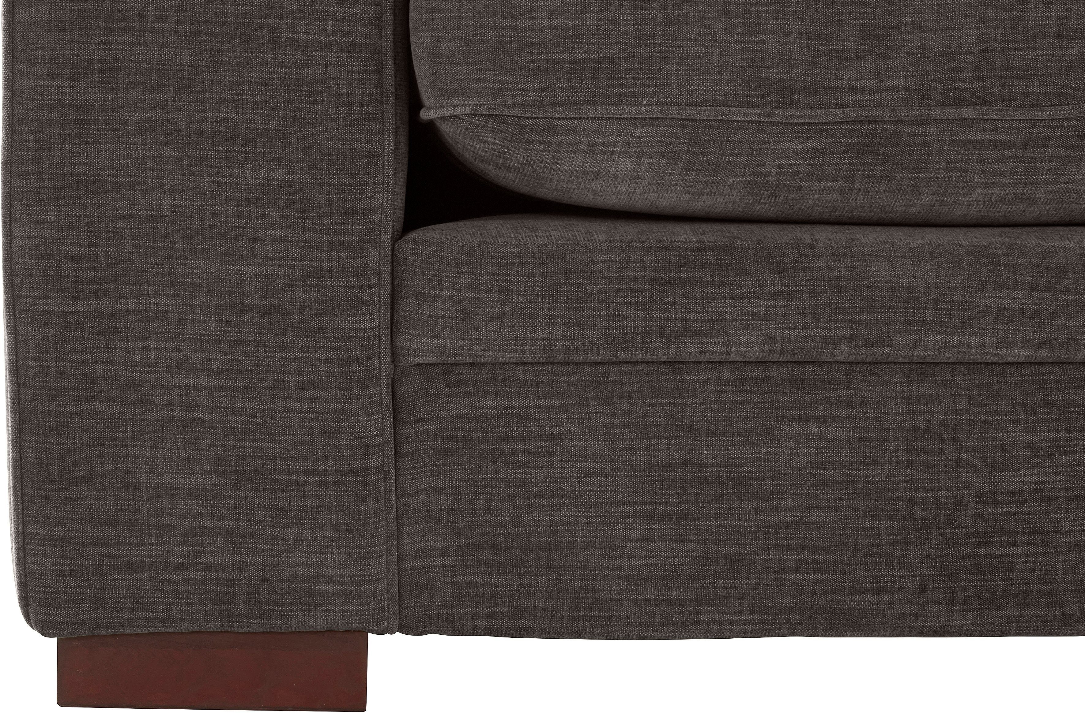 Home affaire 3-zitsbank Broughton zacht zitcomfort, incl. 2 sierkussens, opstaande naad