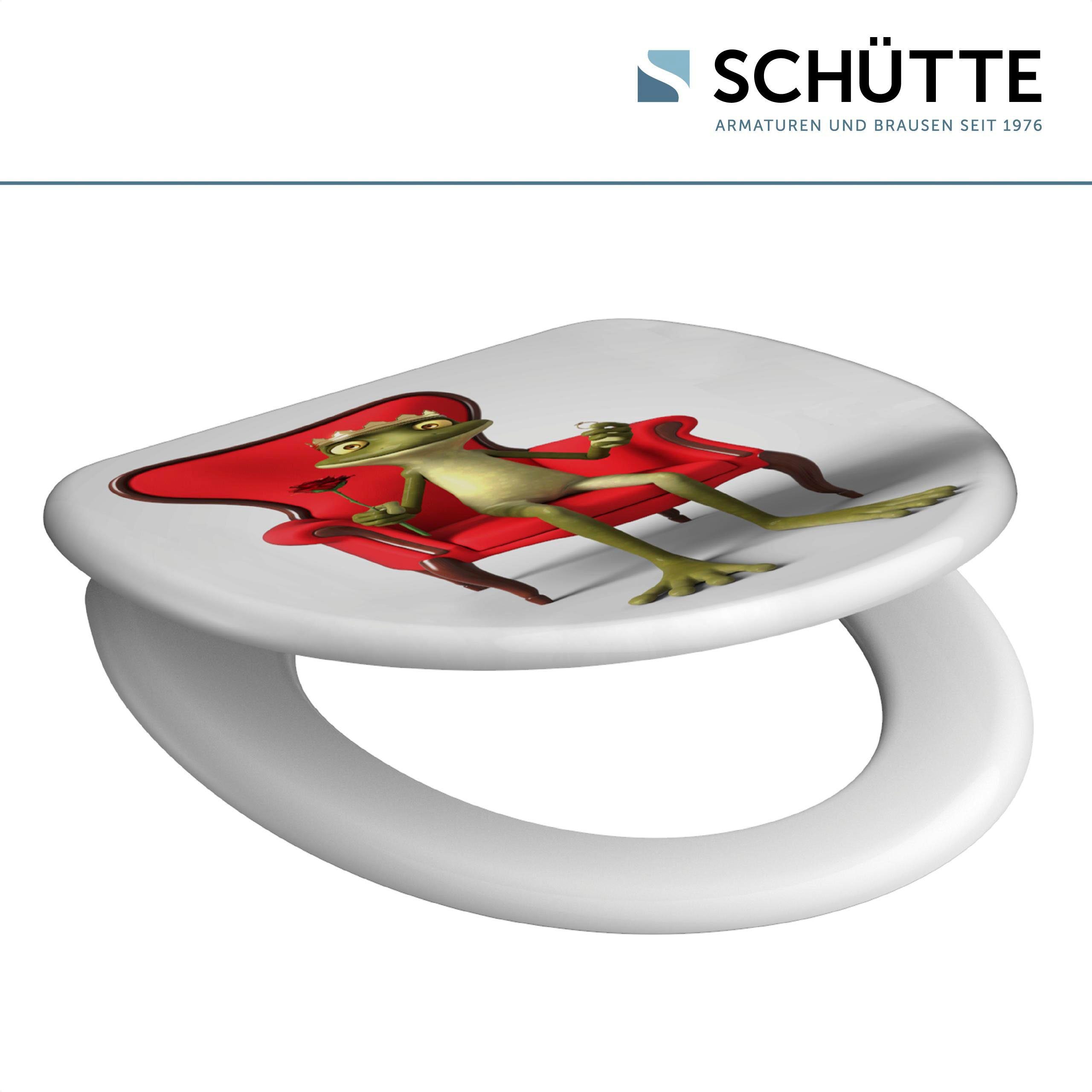 Schütte Toiletzitting Frog King Duroplast, met soft-closemechanisme