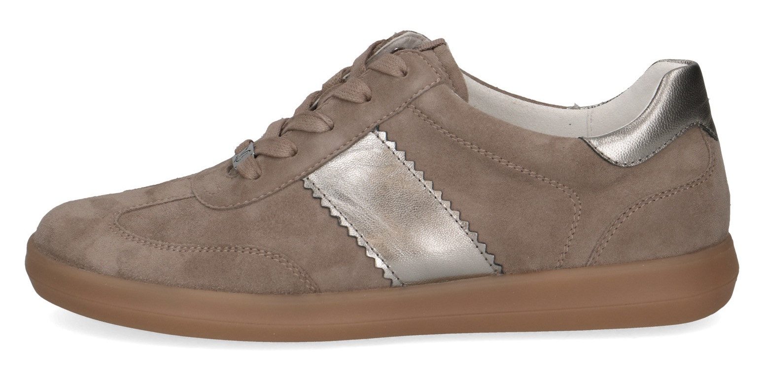 Caprice Plateausneakers , vrijetijdsschoen, halfschoen, veterschoen met gepolsterde schacht
