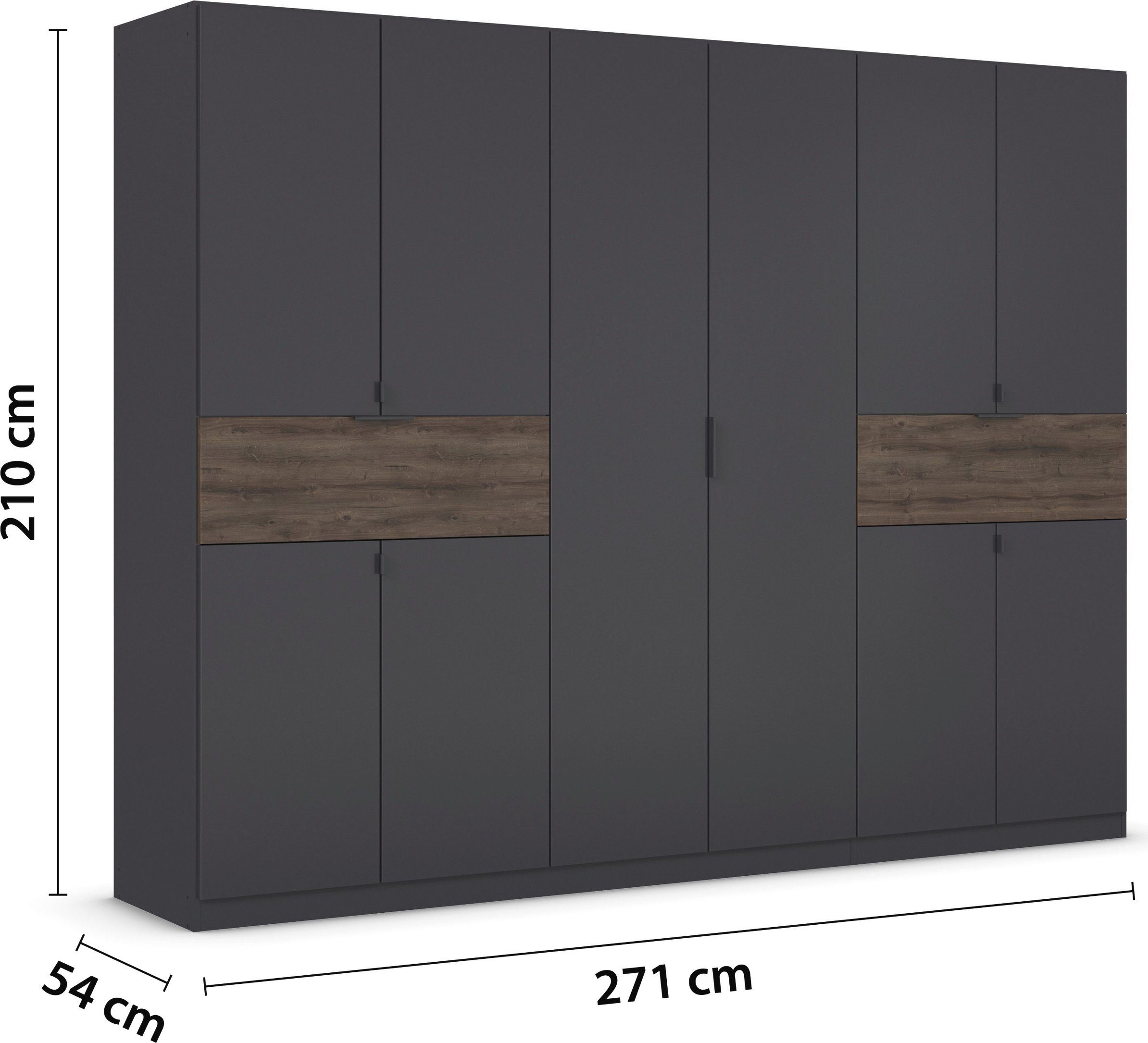 rauch Draaideurkast Kledingkast kast garderobe waskast TICAO met 2 ruime lades, veel opbergruimte made in germany