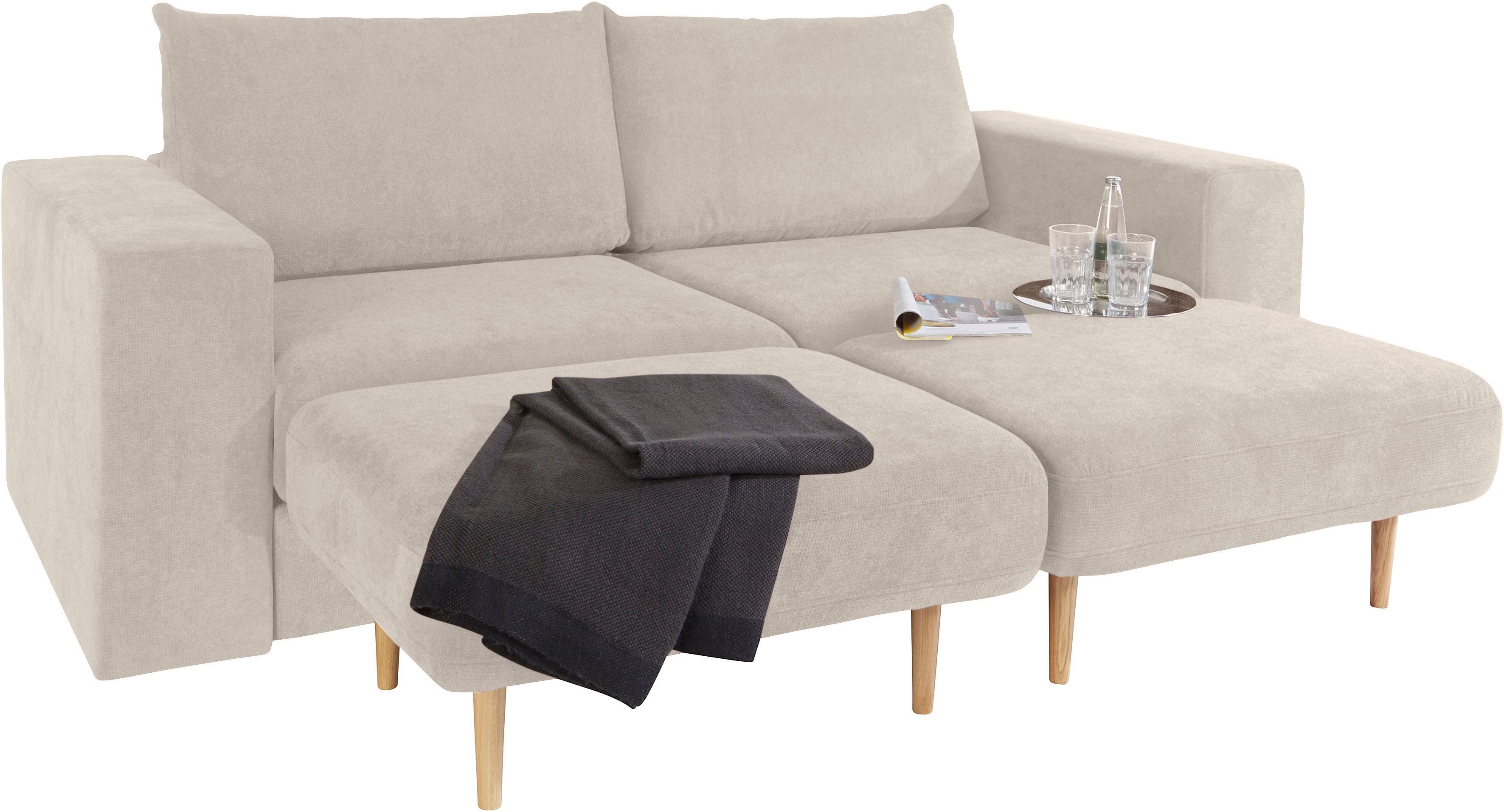 LOOKS BY WOLFGANG JOOP 3,5-zitsbank Looksv Aan te passen bank: de bank wordt bank met 2 hockers