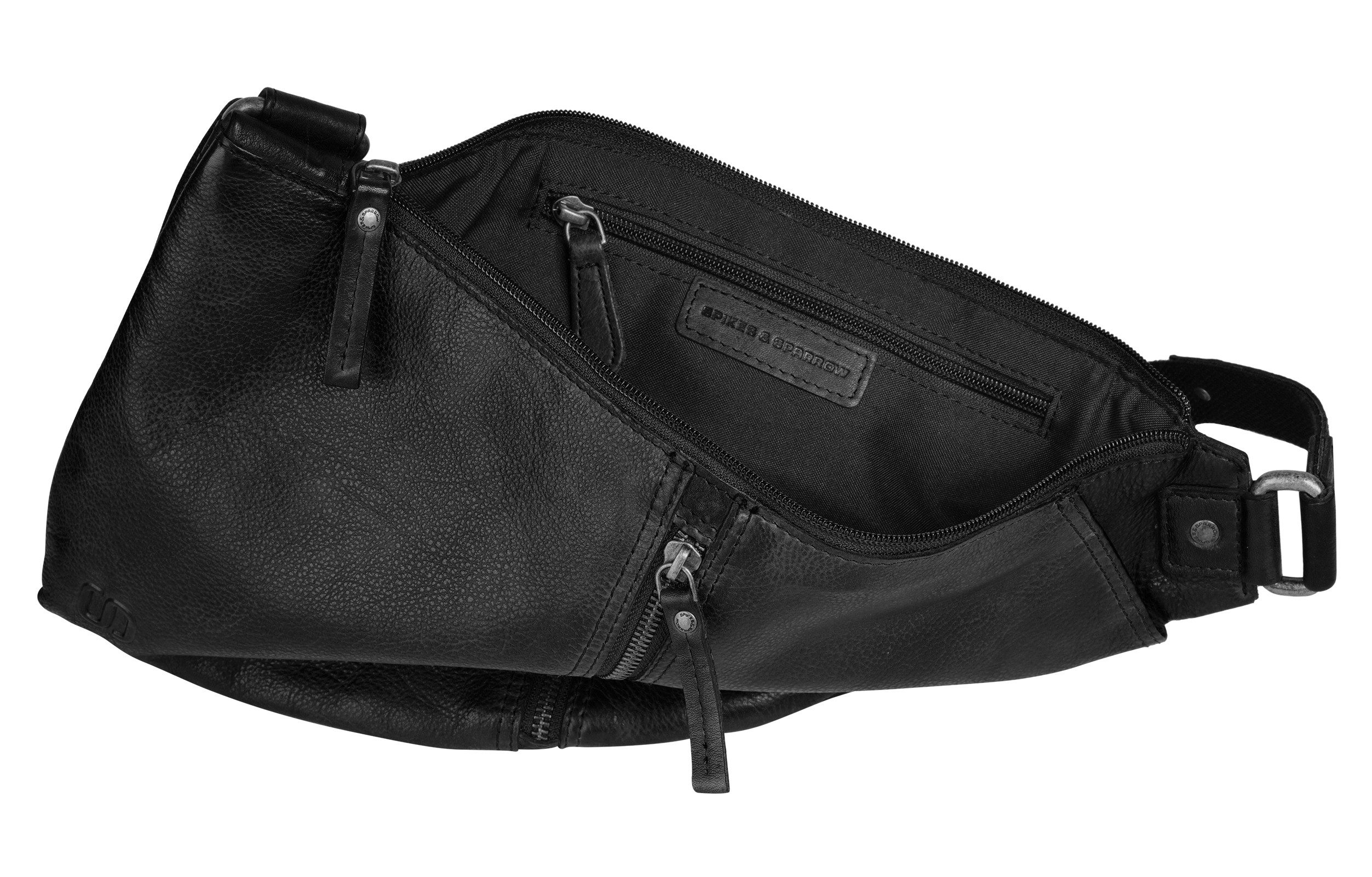 Spikes & Sparrow Schoudertas echt leder