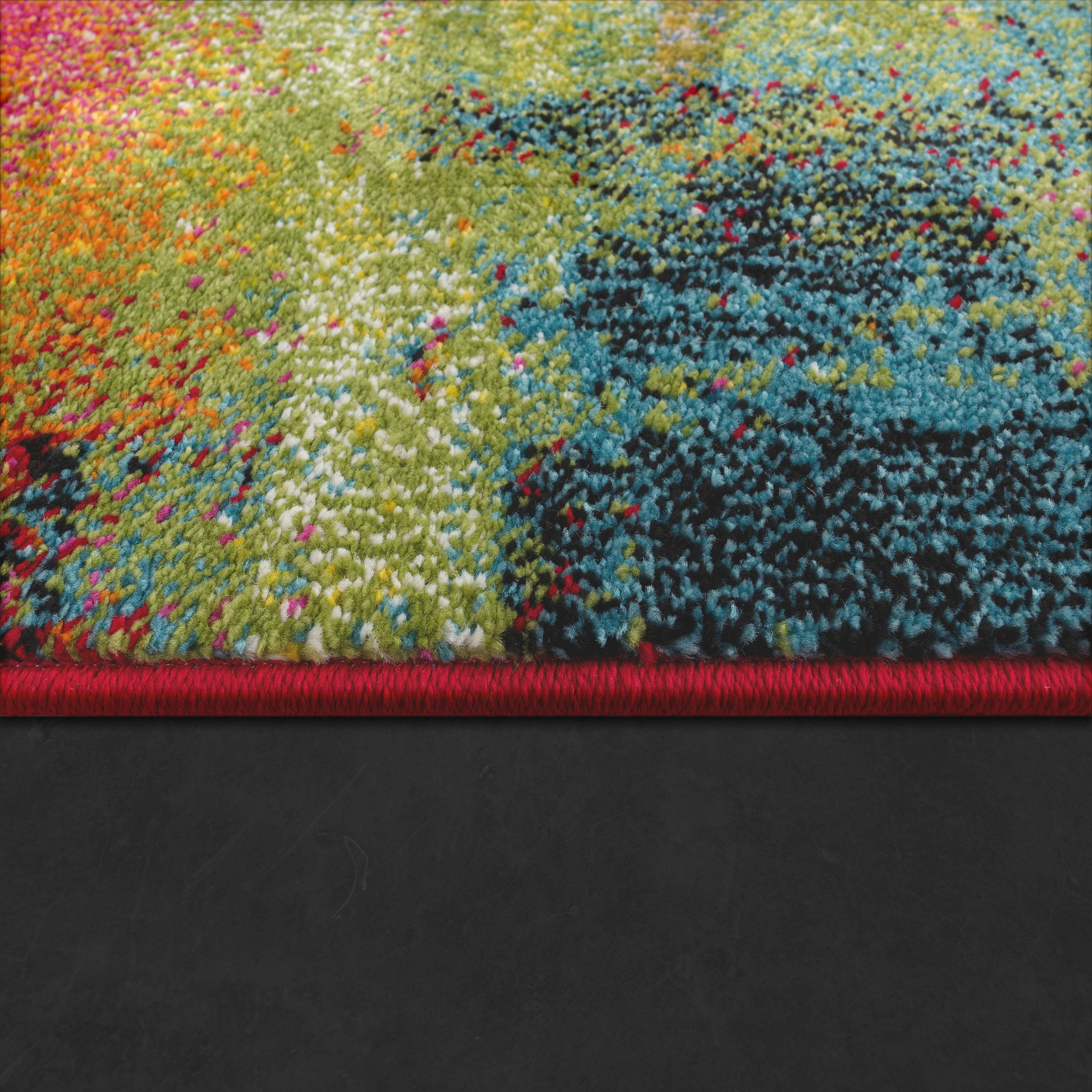 Paco Home Vloerkleed Canvas 754 Korte pool, modern design, met Arizona linnen-look