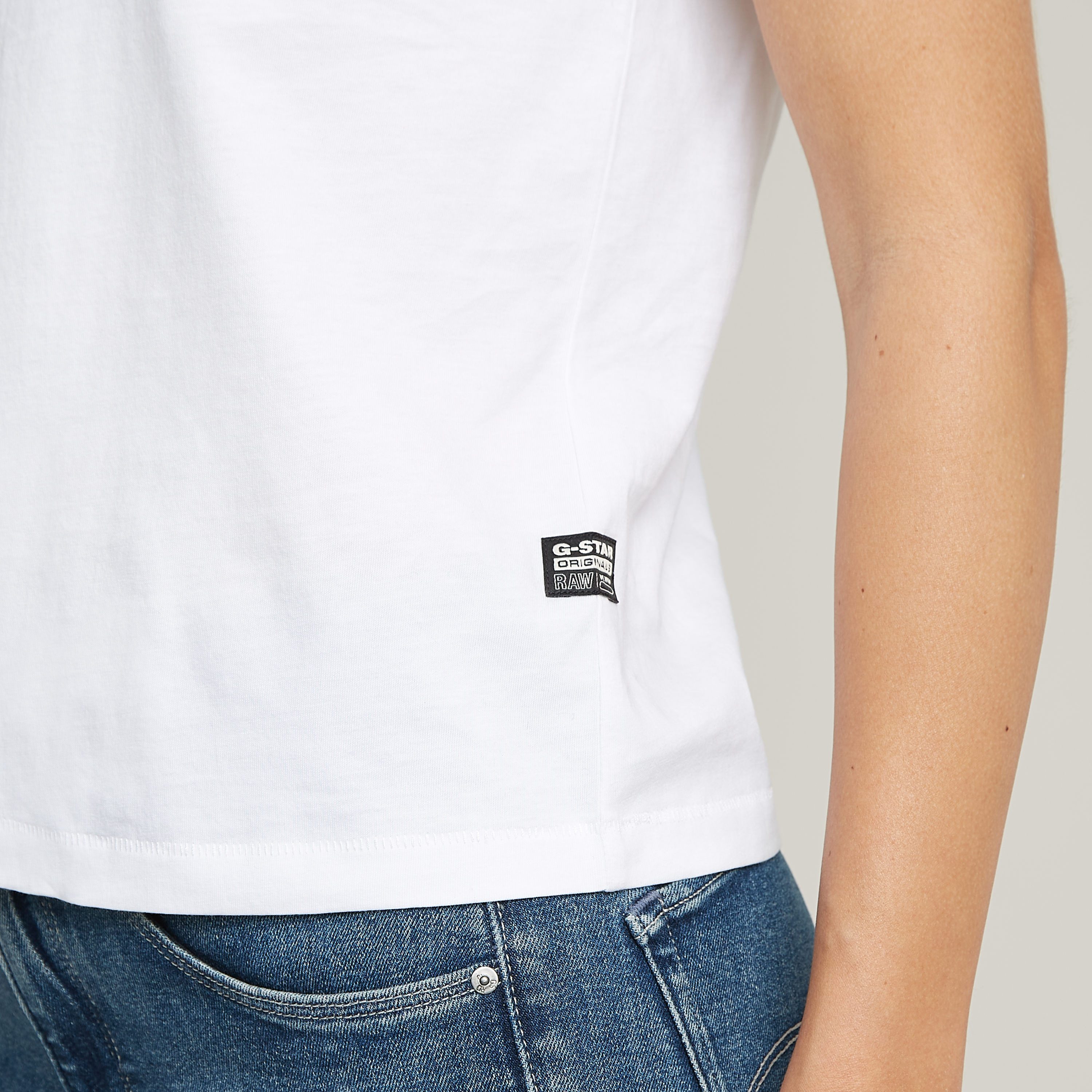 G-Star RAW T-shirt Nifous met klein logoborduursel
