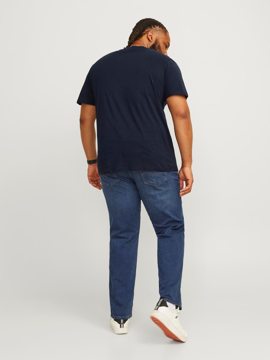 Jack & Jones PlusSize T-shirt JJECALEB VARSITY TEE SS O-NECK NOOS PLS