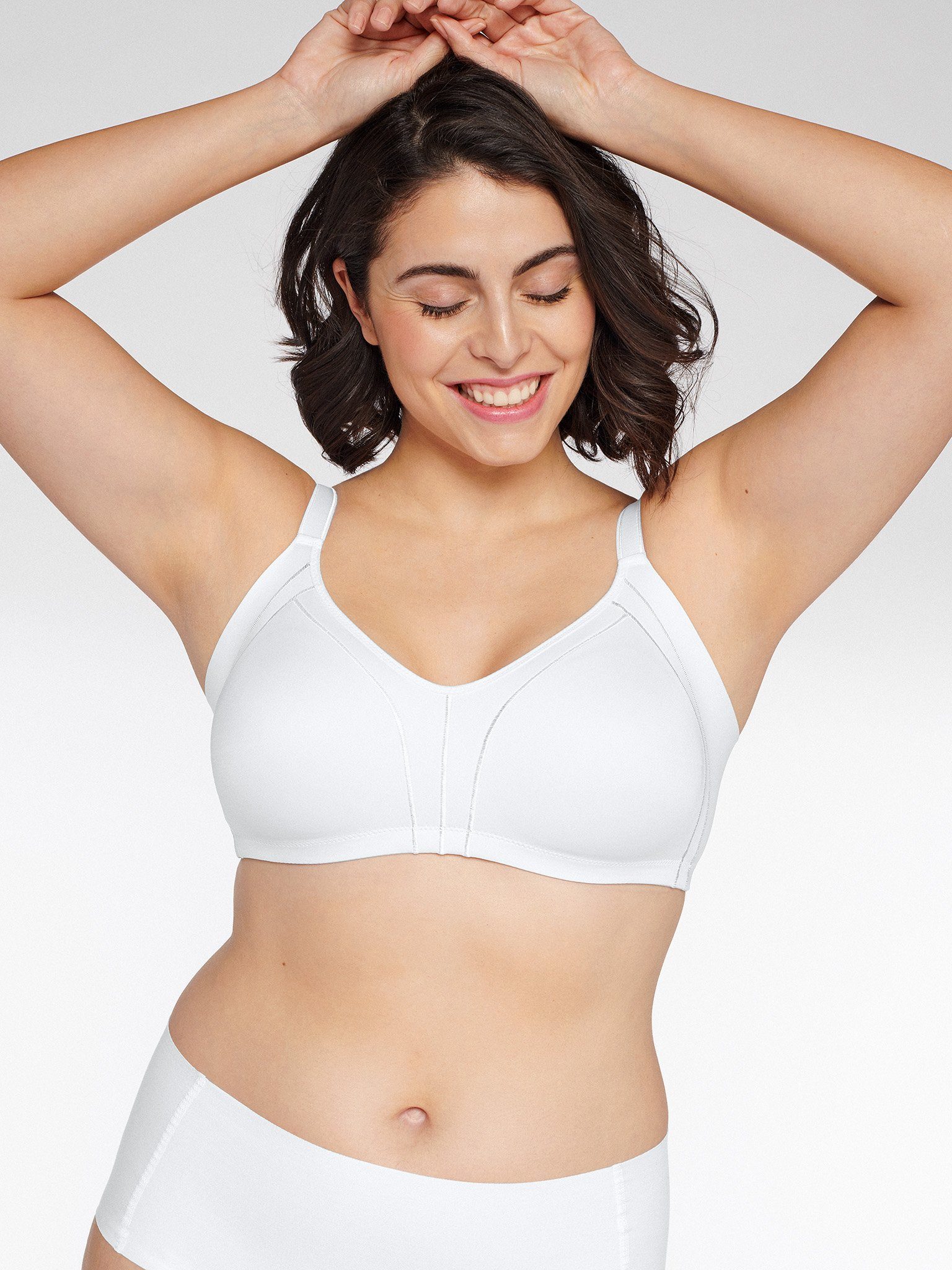 Naturana Minimizer-bh Solutions met side smoother-effect (1-delig) dames minimizer bh's maat 100 D wit