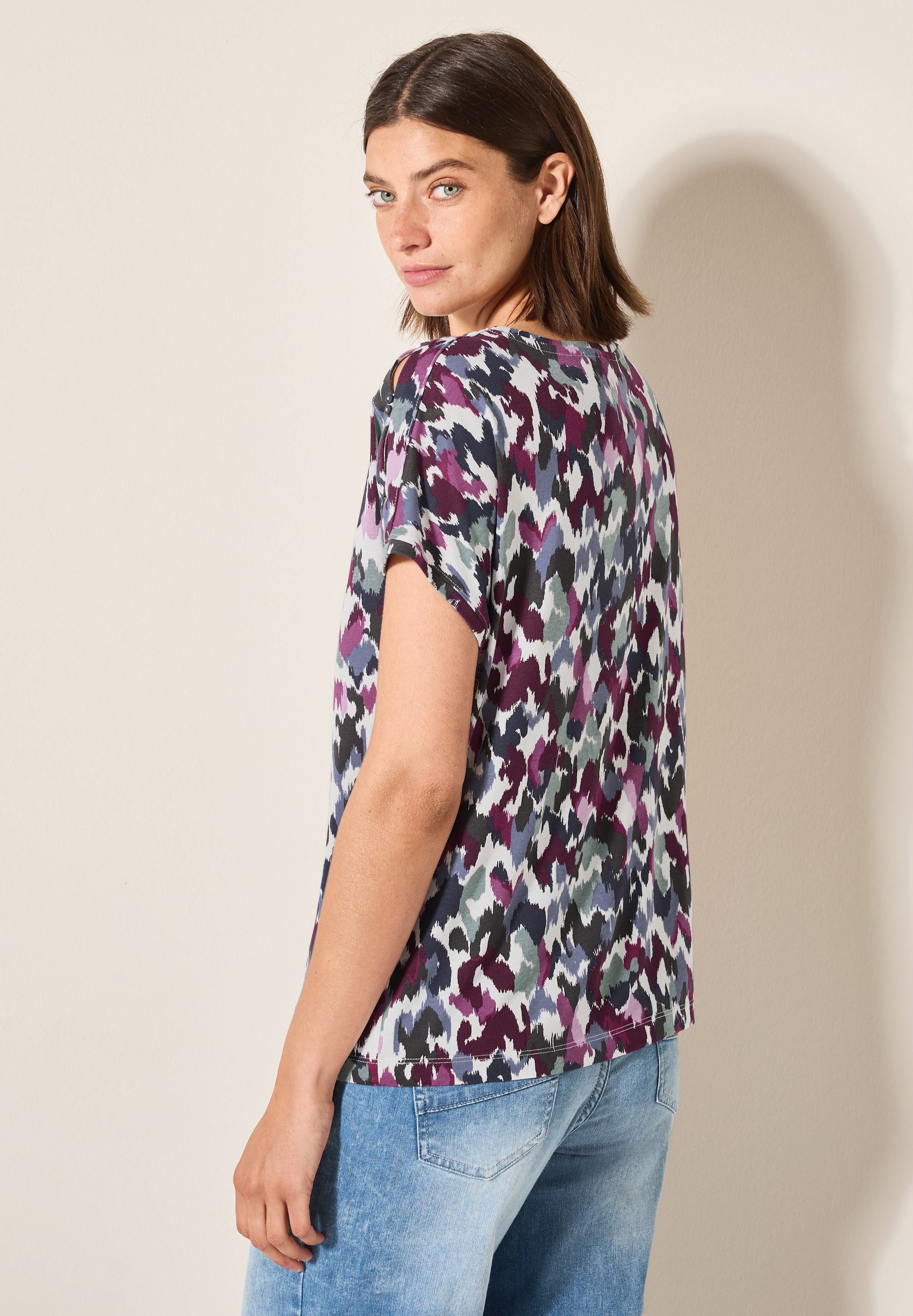 Cecil Shirt met korte mouwen met grafisch patroon