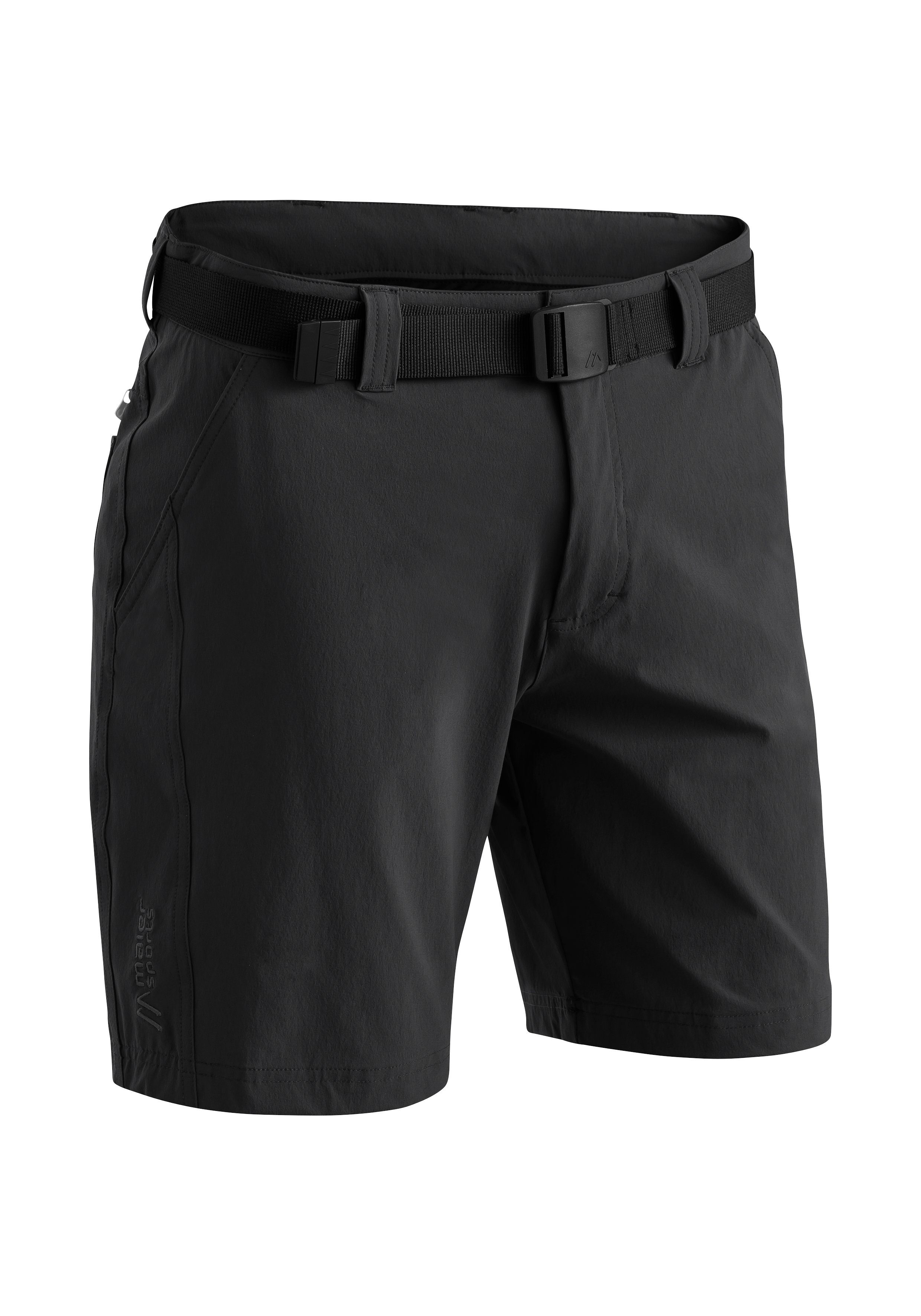 Maier Sports Functionele short Nil Short M Heren shorts, korte wandelbroek, outdoorbroek met 4 zakken, regular fit heren broeken maat 46 zwart