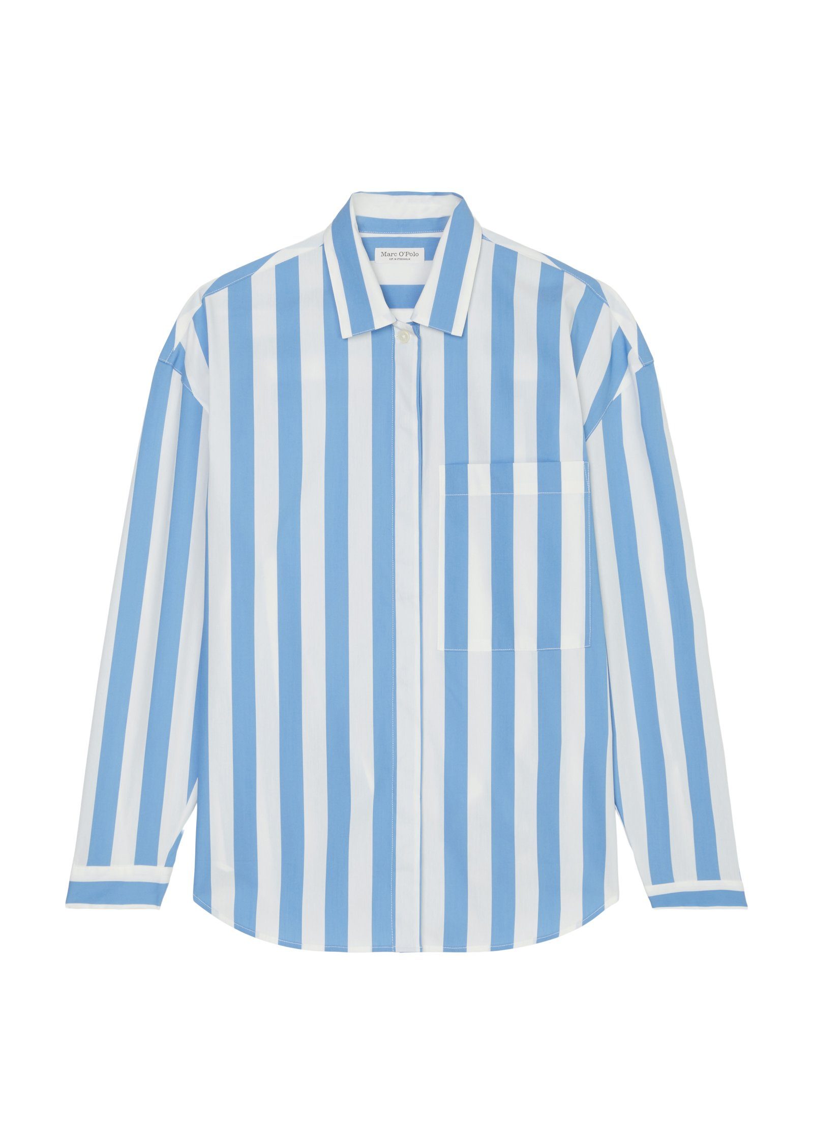 Marc O'Polo Blouse met lange mouwen met verborgen knoopsluiting modetrend voor de lente
