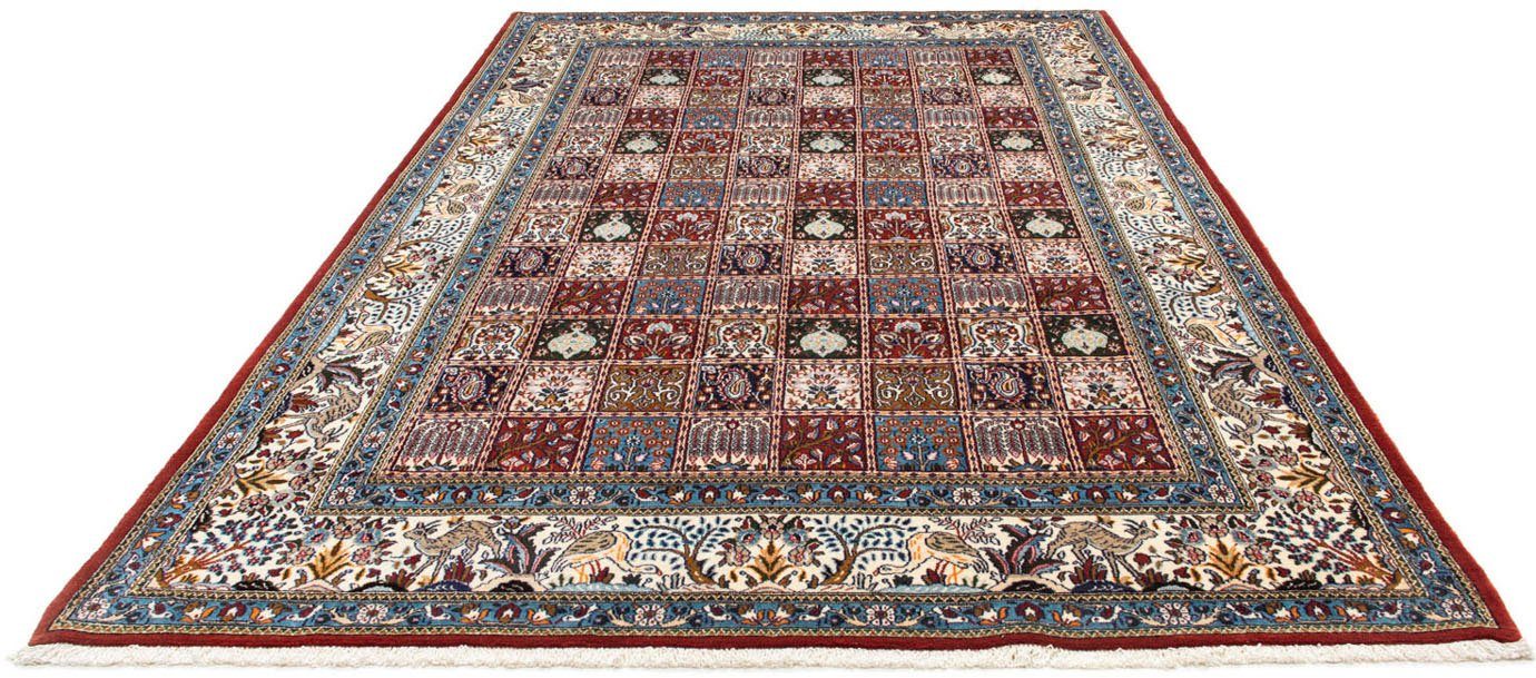 morgenland Wollen kleed Moud velden rosso scuro 302 x 197 cm Uniek exemplaar met certificaat