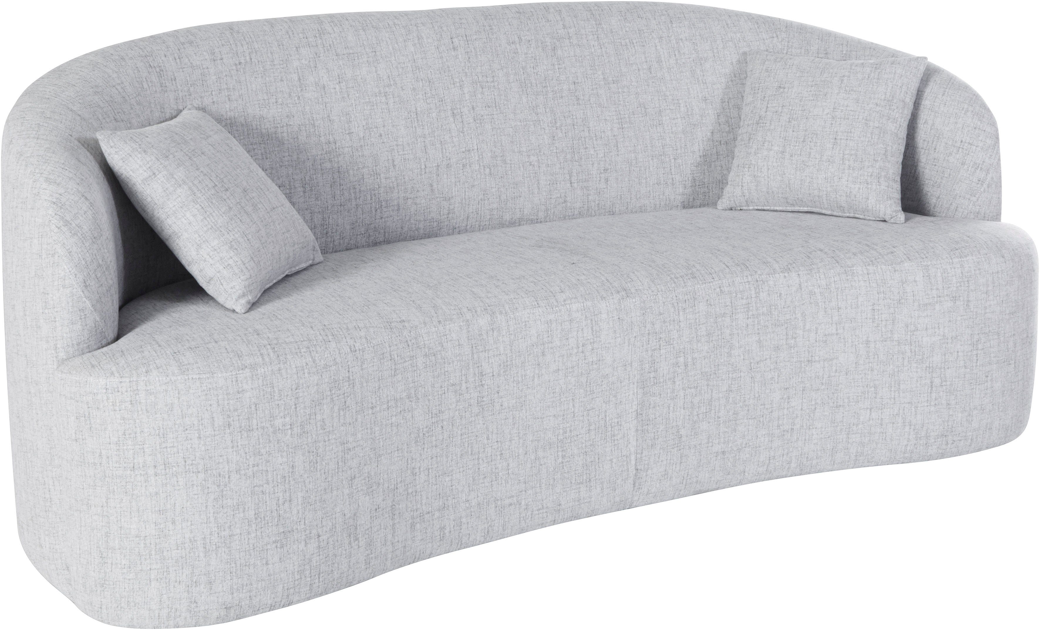 LeGer Home by Lena Gercke 3-zitsbank Dilara afgeronde rugleuning en front, in 3 stofkwaliteiten