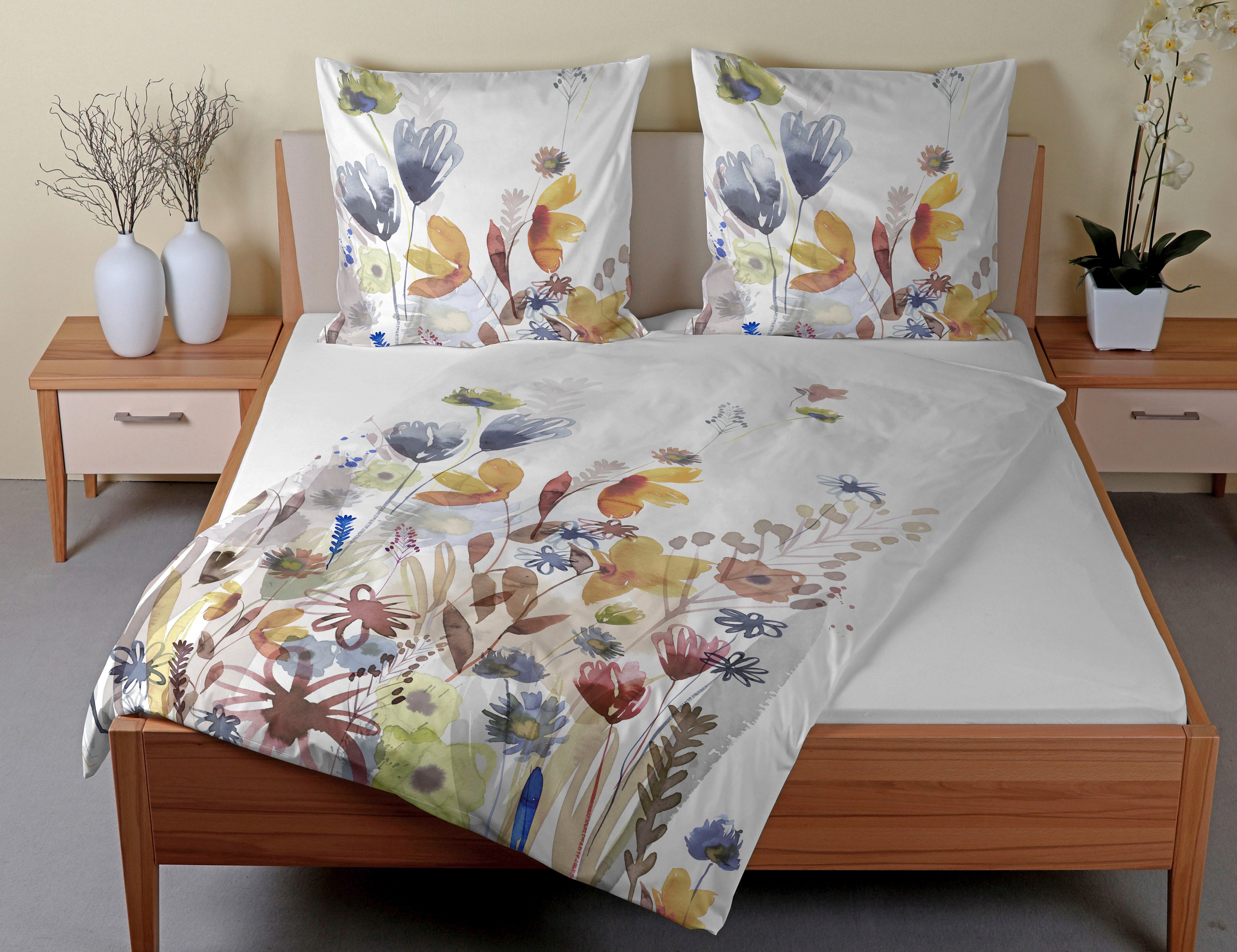 CASATEX Beddengoed CALVADOS detailrijk, frisse en vrolijke kleuren, zachte uitstraling (2-delig)