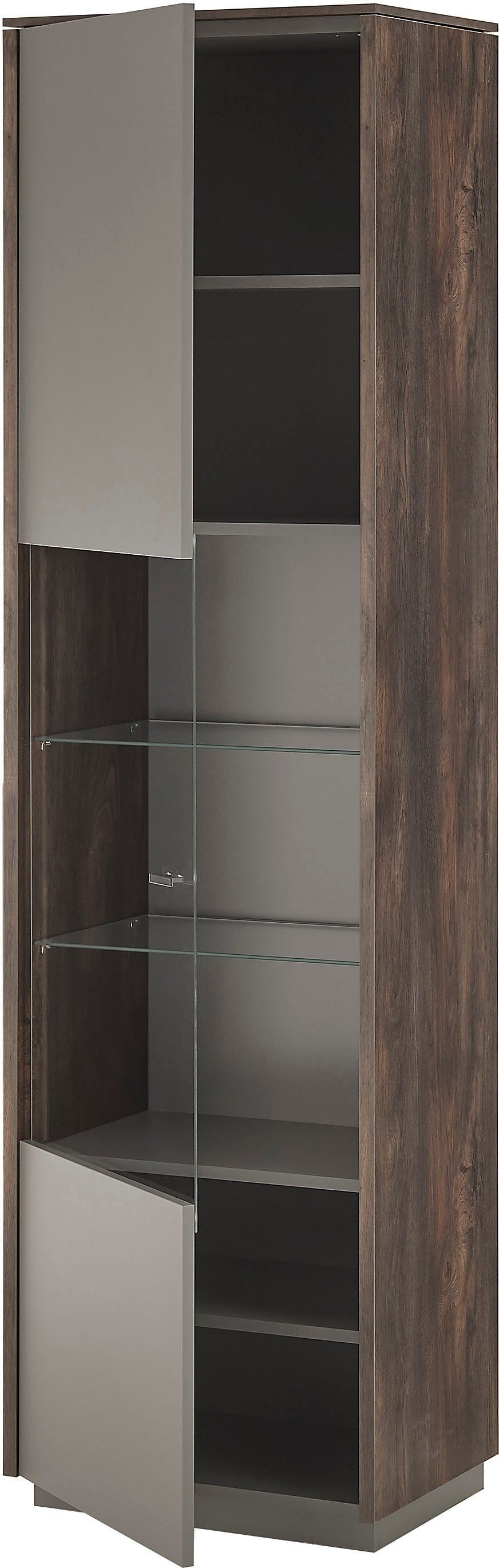INOSIGN Vitrinekast Largo Soft-closefunctie, hoogte ca. 200 cm