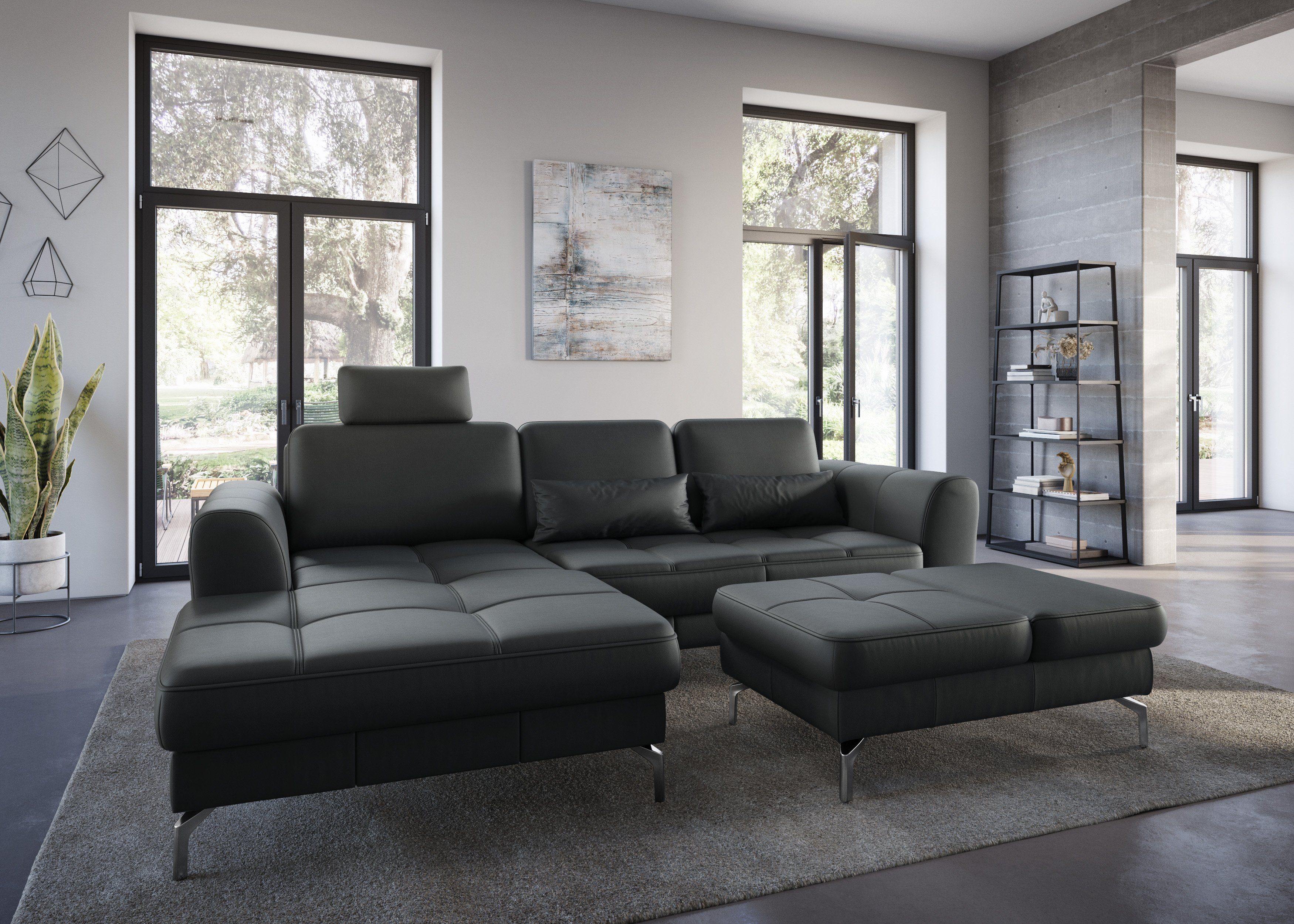 sit&more Hocker Bendigo met inklapfunctie, bodemvrijheid 15 cm, naar keuze in 2 pootkleuren