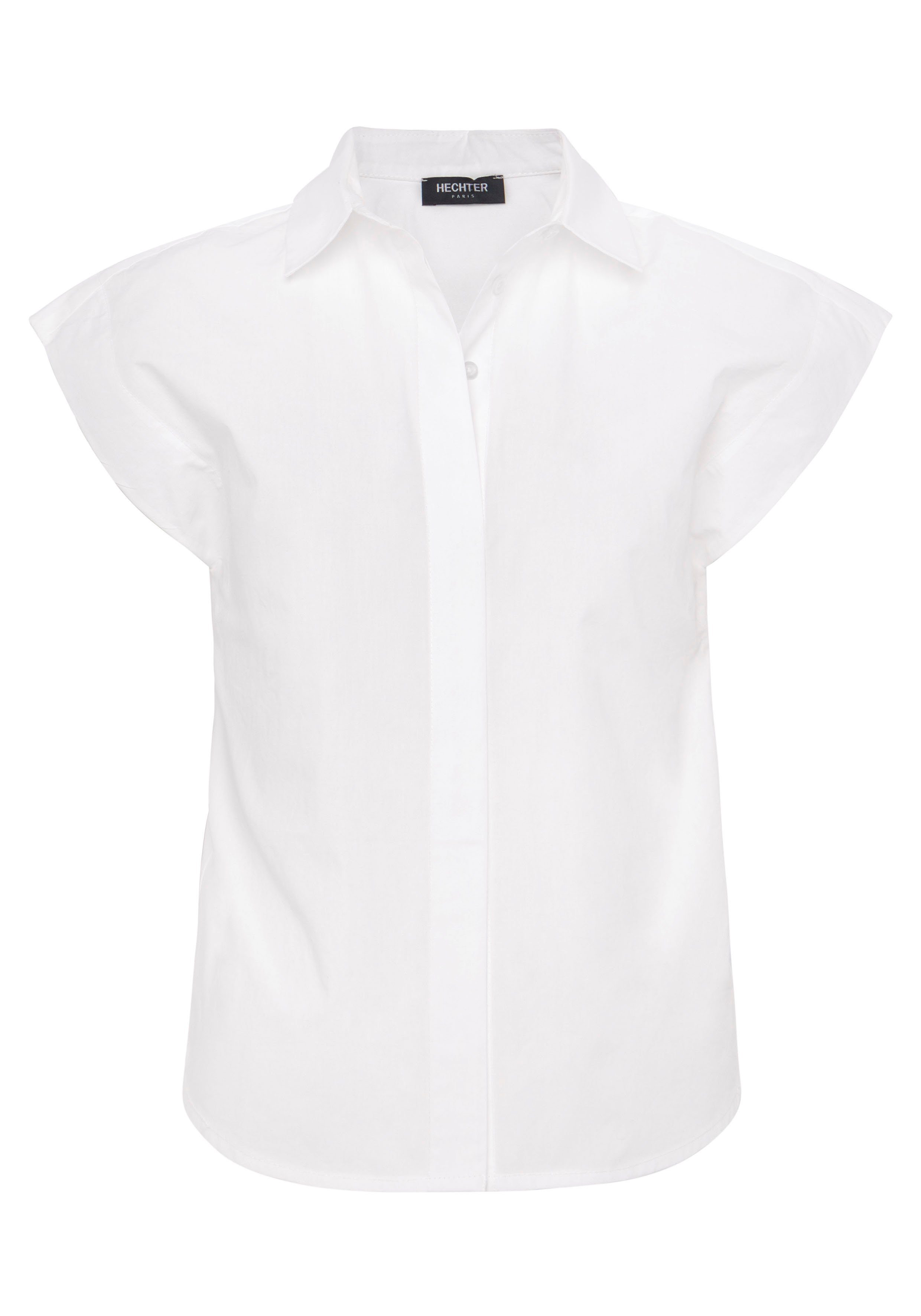 HECHTER PARIS Blouse met korte mouwen met doorknoopsluiting