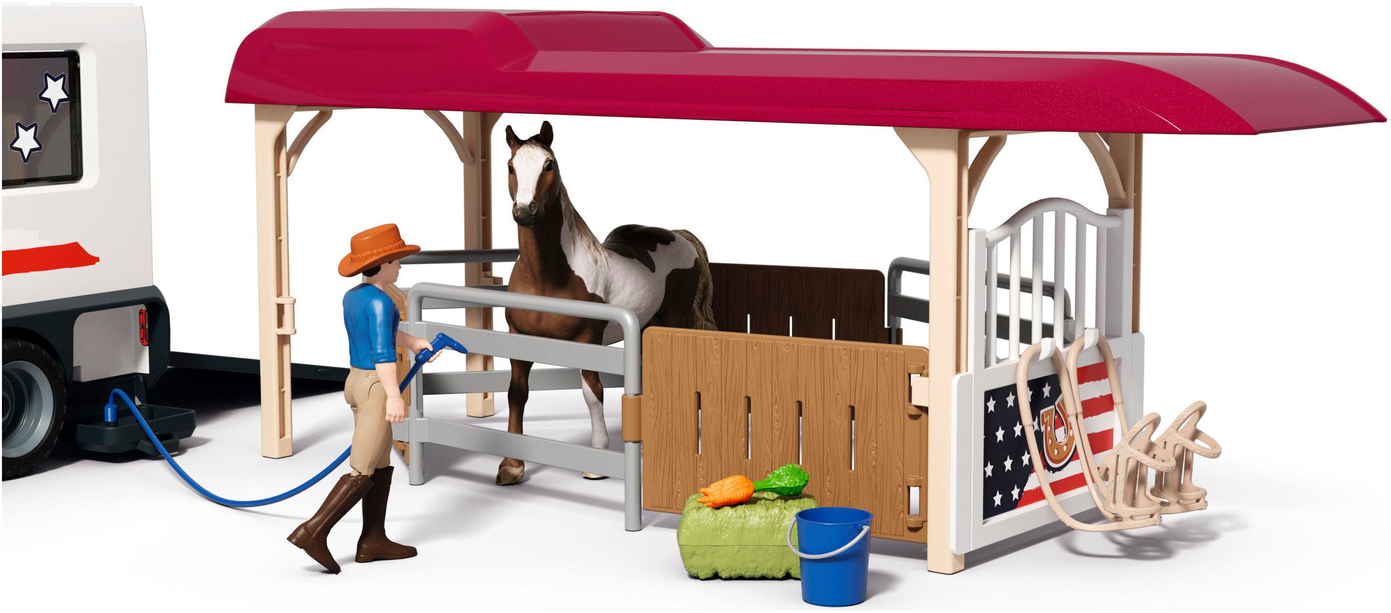 Schleich® Speelfiguur HORSE CLUB, Lakeside Truck mit Anhänger (42705)