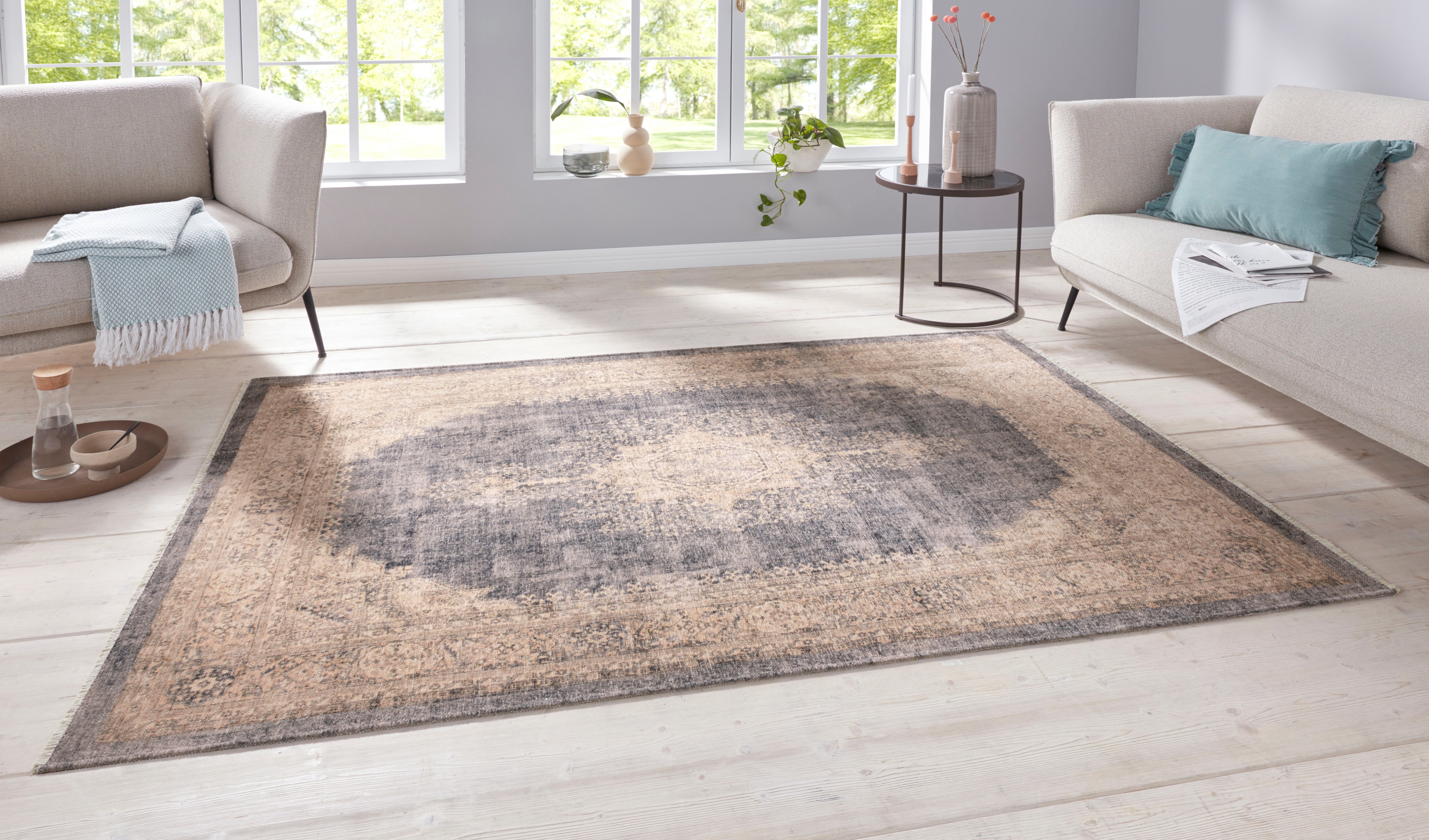 NOURISTAN Vloerkleed Hamadan Shavari Oriënt-look, used look, robuust, gemakkelijk in onderhoud, afgehecht