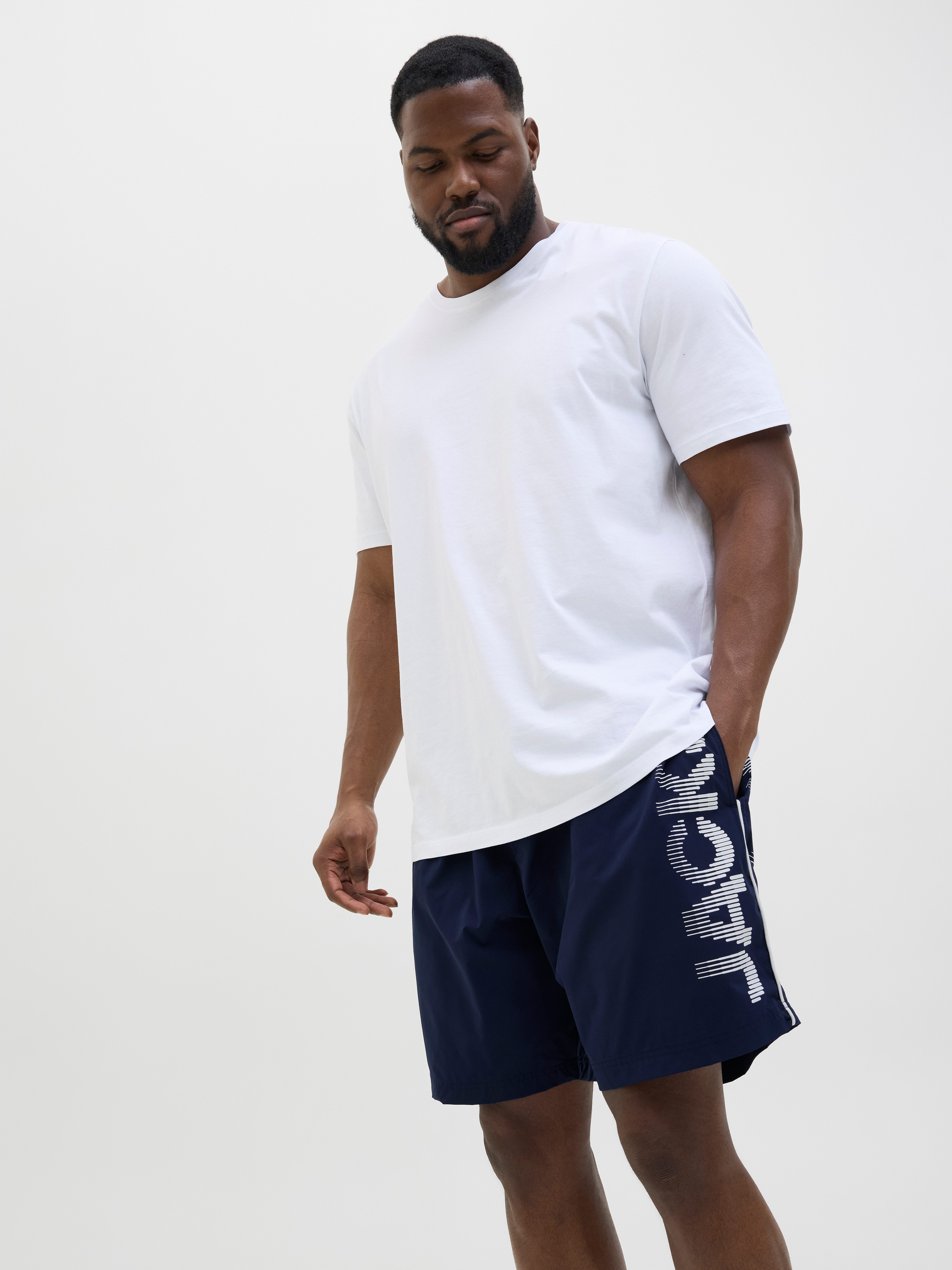 Jack & Jones PlusSize Zwemshort JPSTMAUI JJSWIM SPLICE LOGO AKM SN PLS