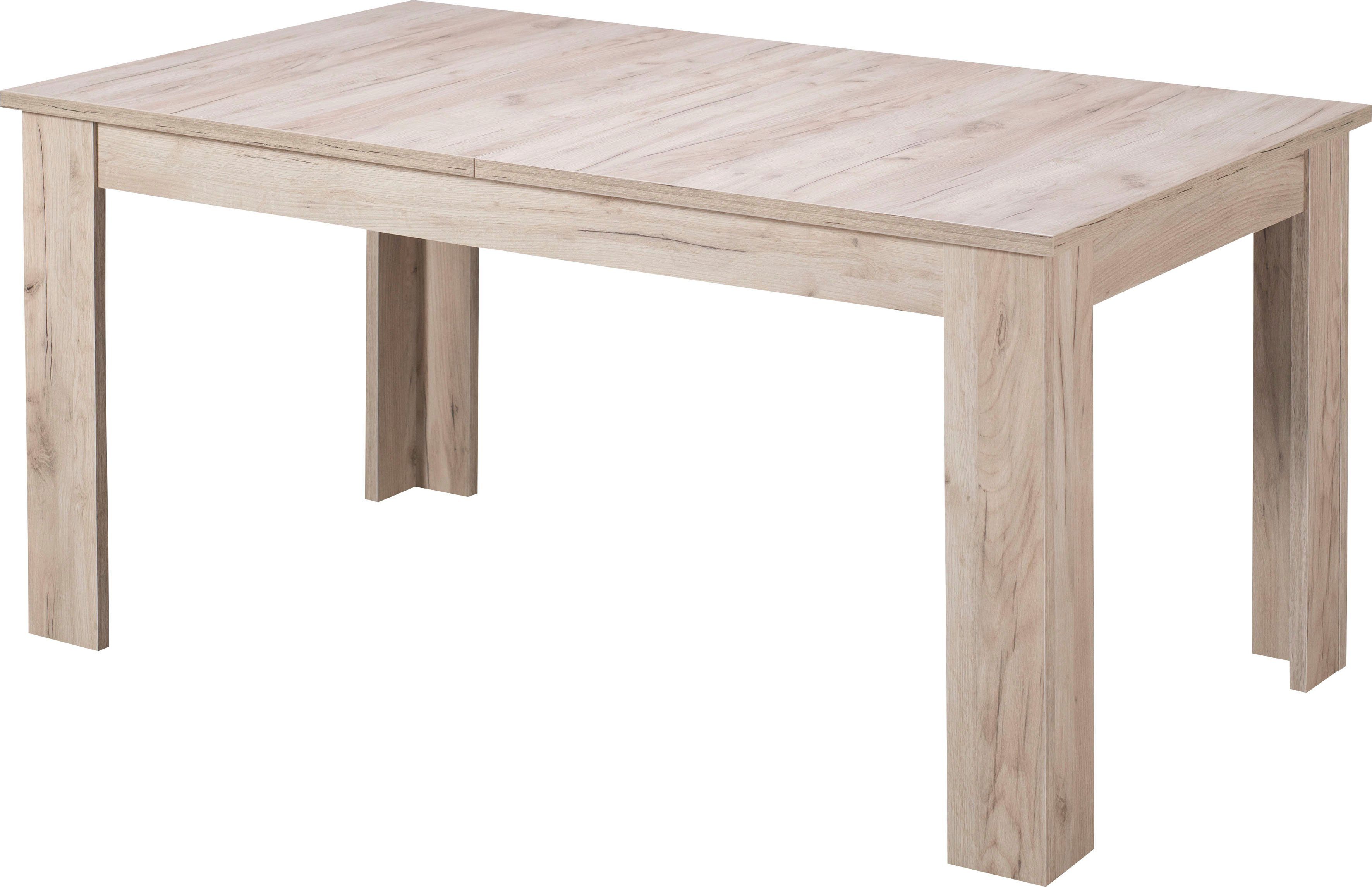 INOSIGN Eettafel OSCAR Te verlengen door inlegblad (40 cm)