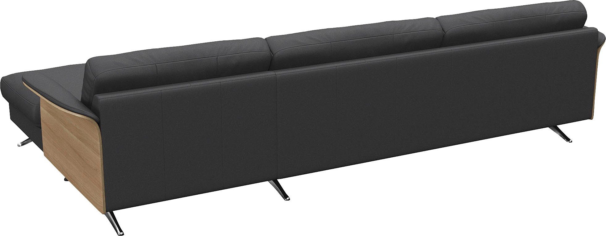 FLEXLUX Hoekbank Glow, super comfortabel door hoogwaardige zitconstructie met binnenvering, L-vorm